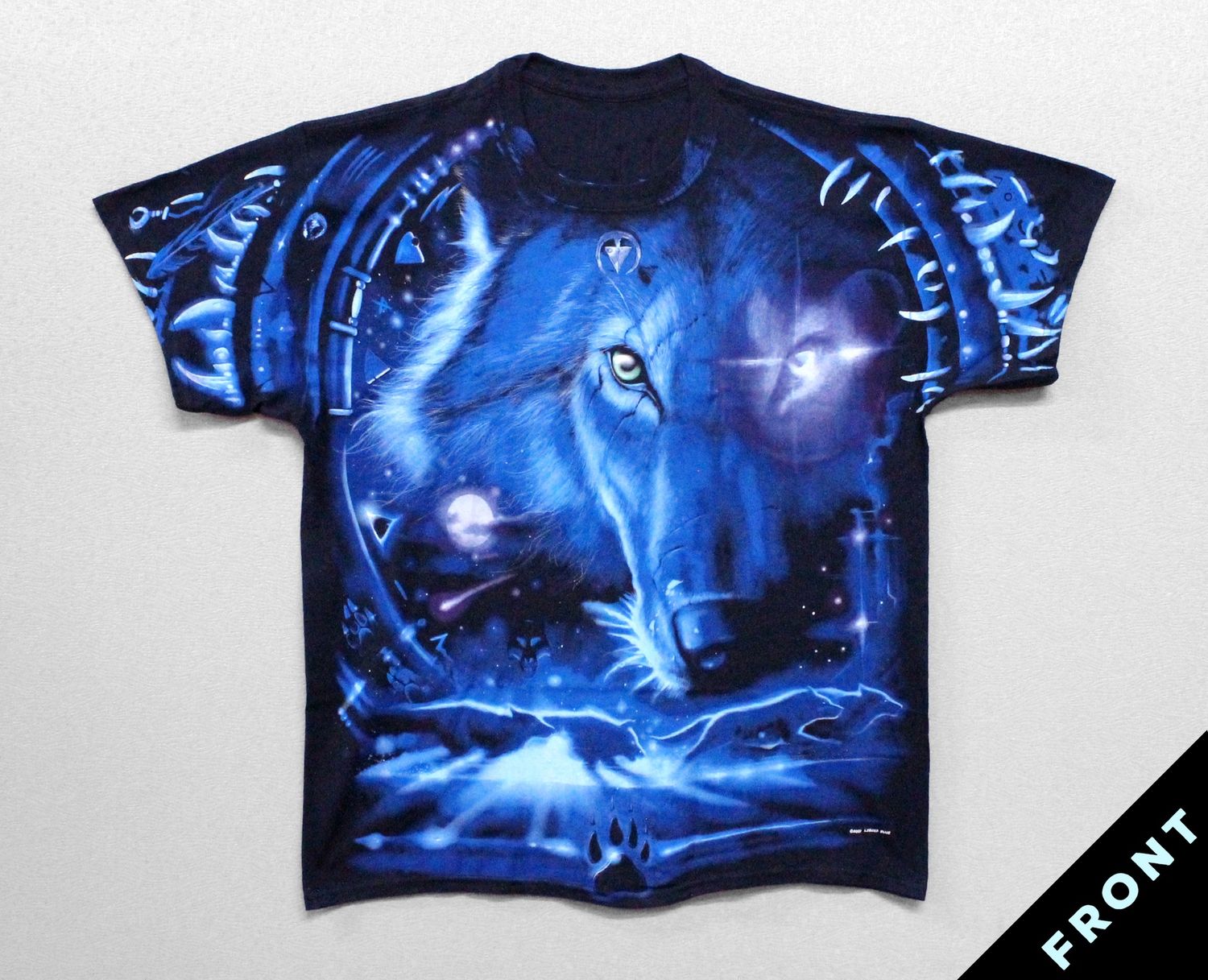 Fantasy Tribal Wolf - Black