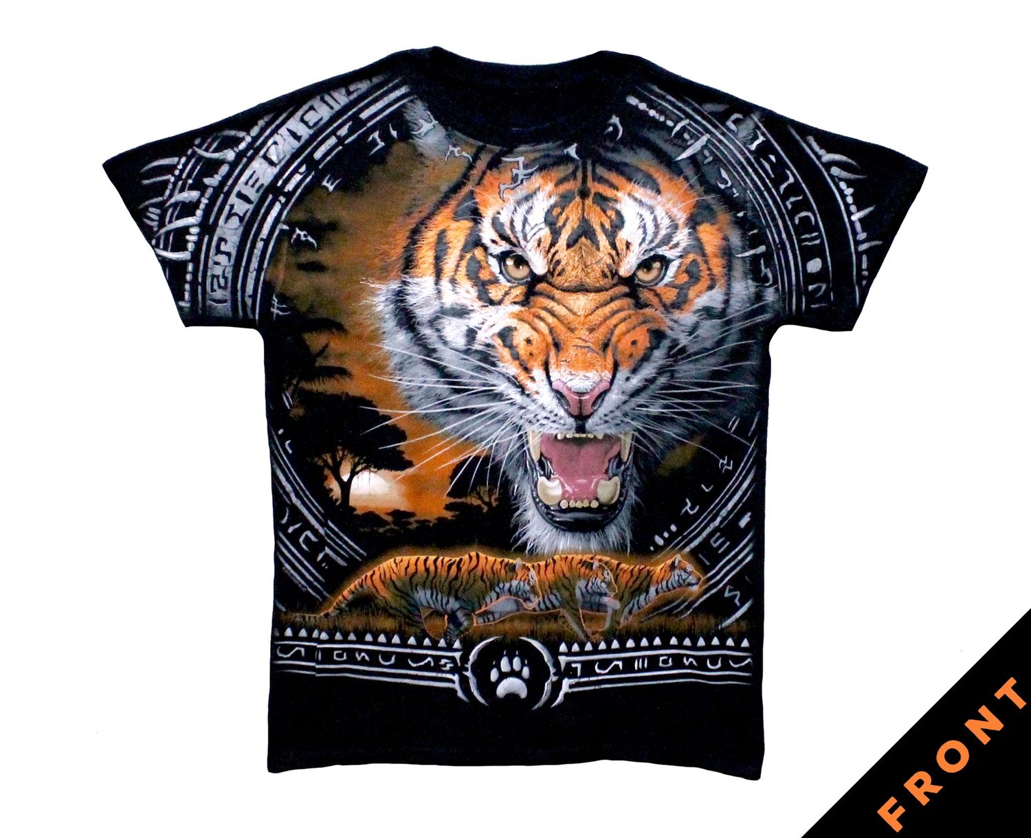 Fantasy Tribal Tiger - Black