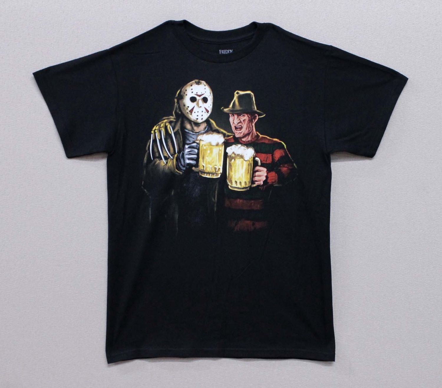 Freddy VS Jason Cheers Painting - Black