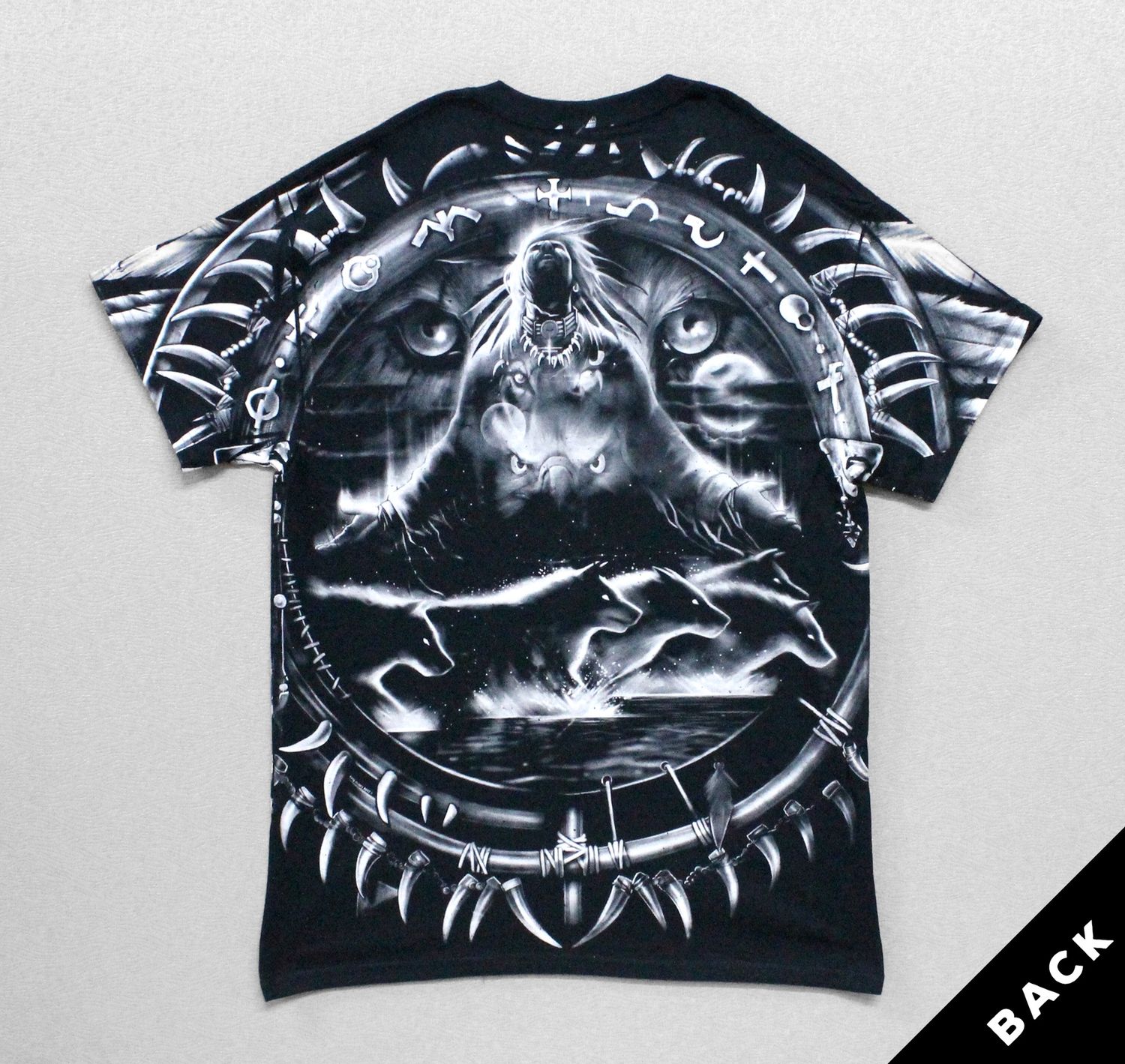 Fantasy Wolf Dreamcatcher - Black