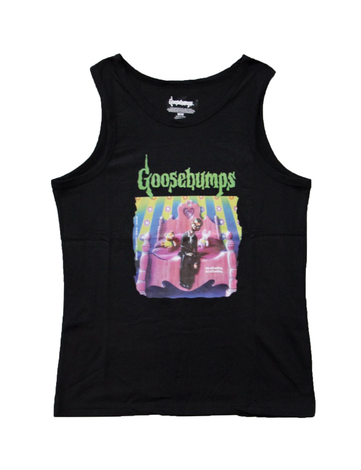 Goosebumps Ventriloquist in Bed Tank Top - BLK