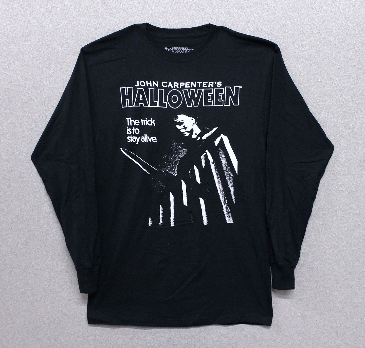 Halloween The Trick Is to Stay Alive Long Sleeves