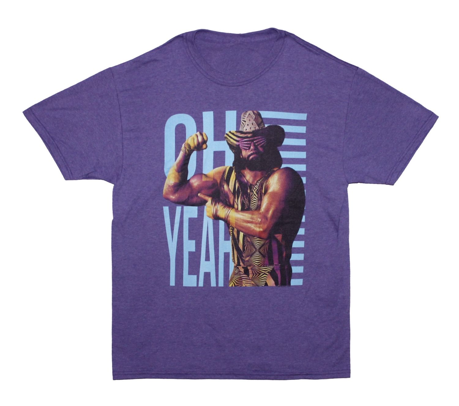 Macho Man Oh Yeah Flex - Purple Heather