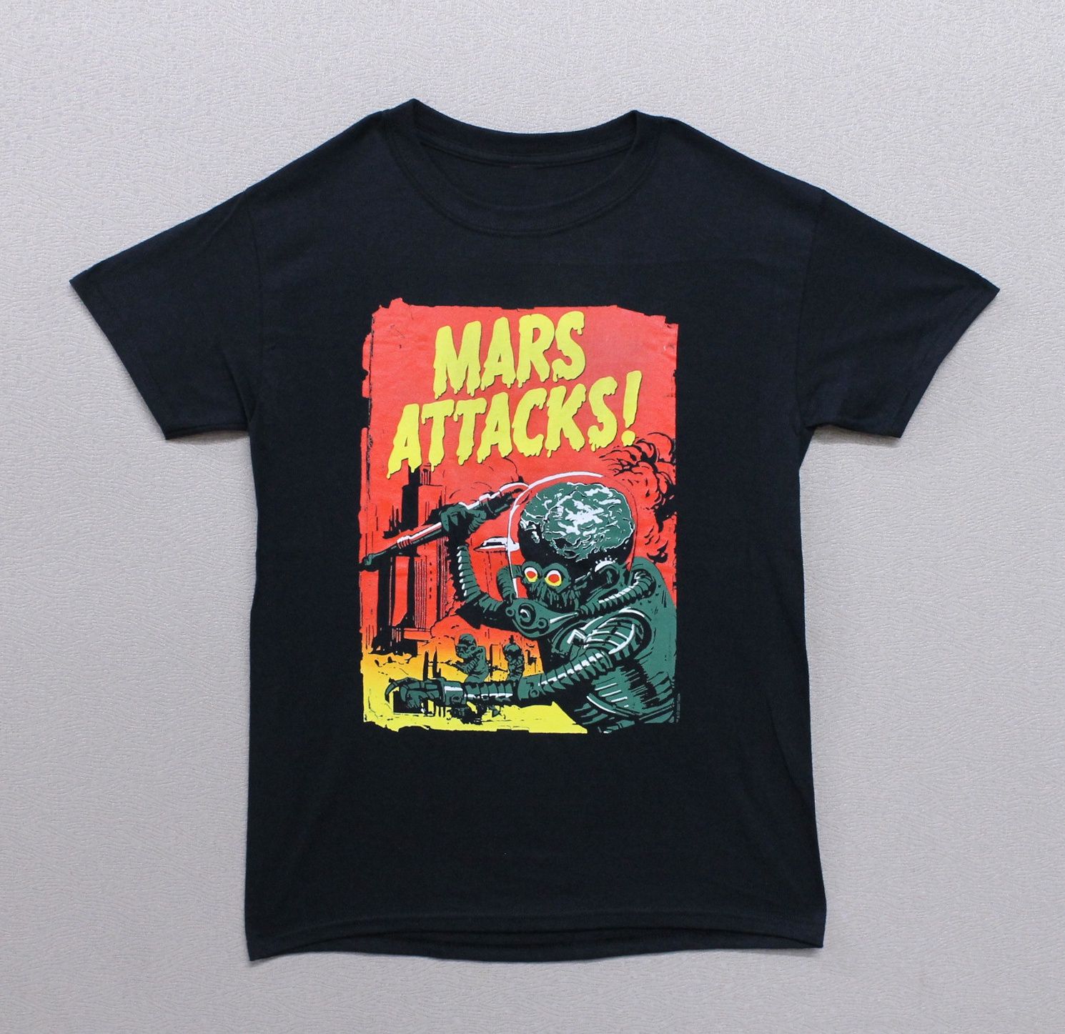 Mars Attacks Gradient Poster - Black