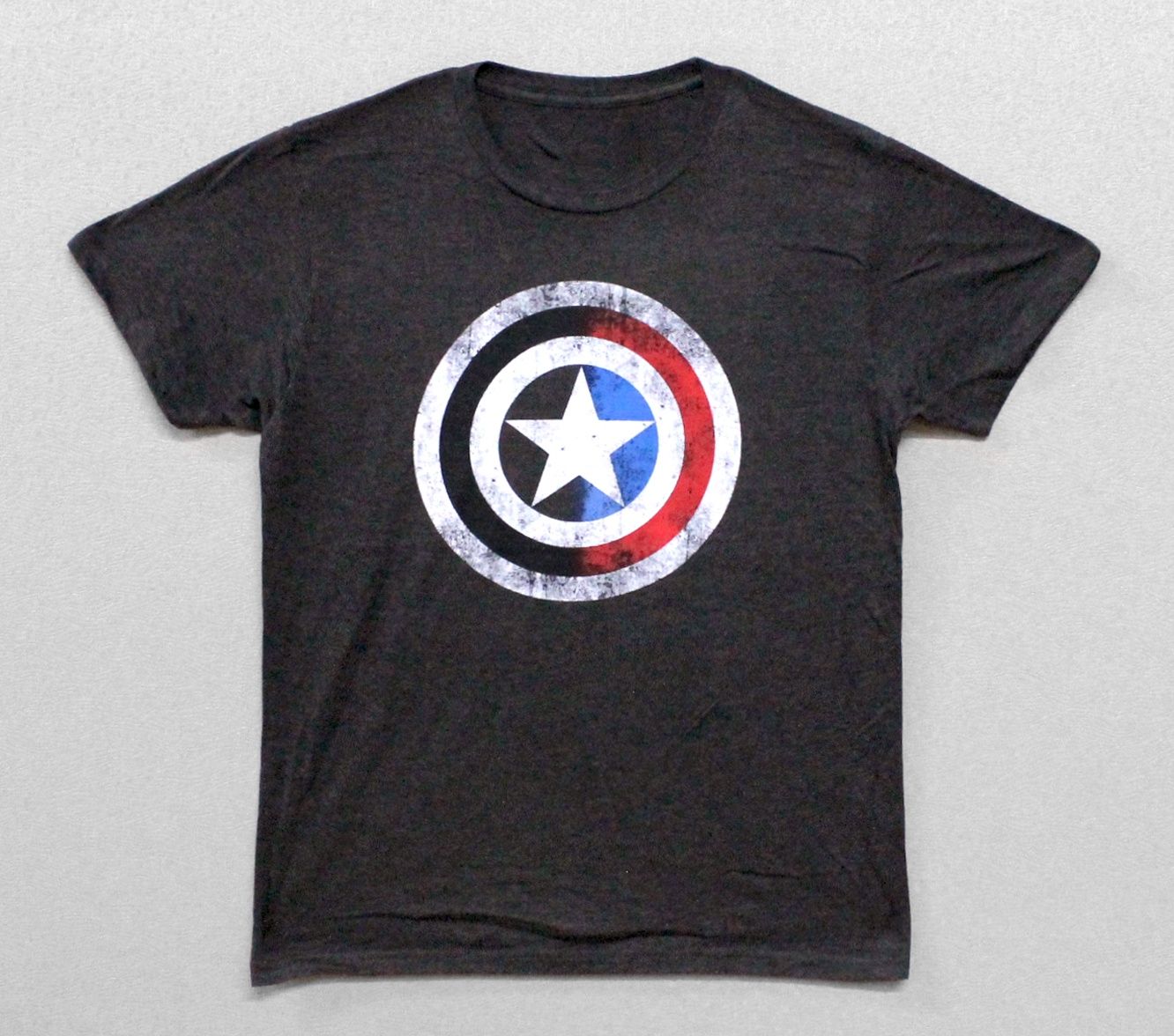 Marvel Captain America Vintage Shield - Dark Heather Grey