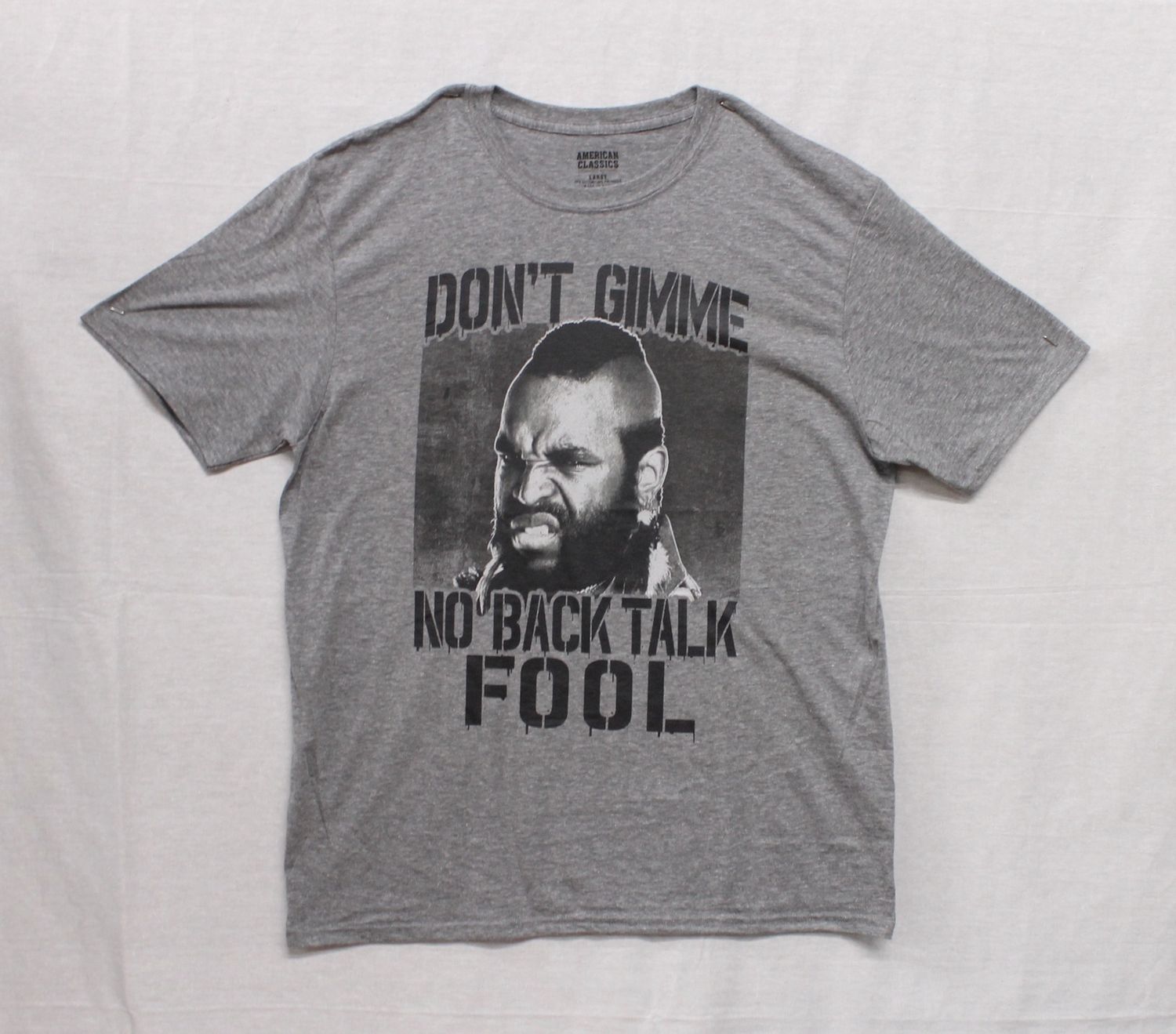 Mr. T Back Talk - Heather Grey