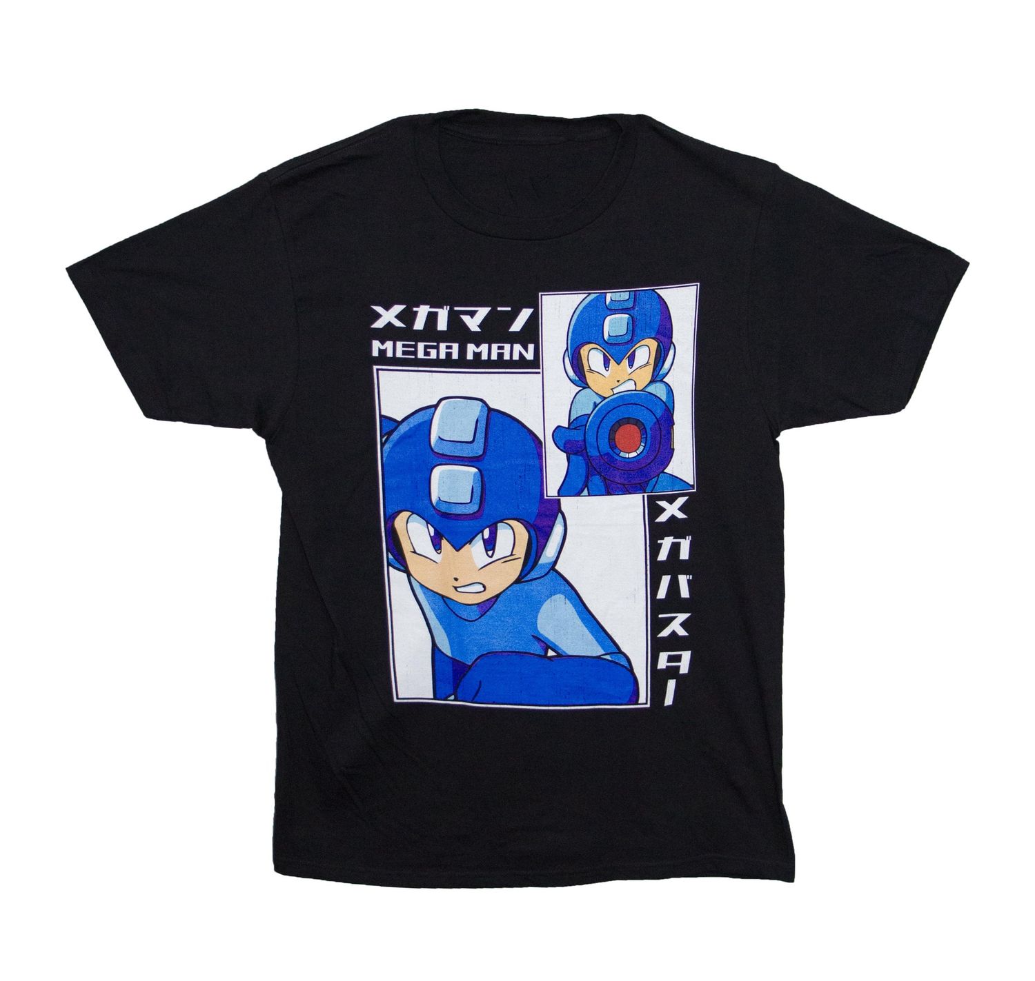 Mega Man Big and Small Rectangles - Black