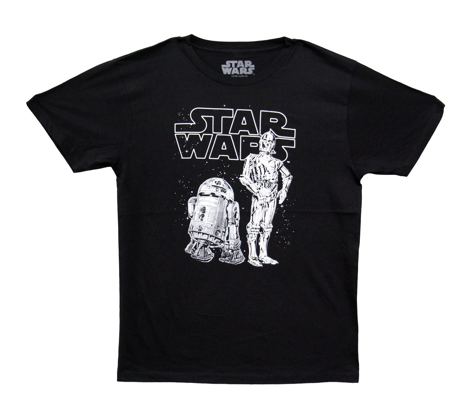 Star Wars C3P0 &amp; R2D2 - B&amp;W