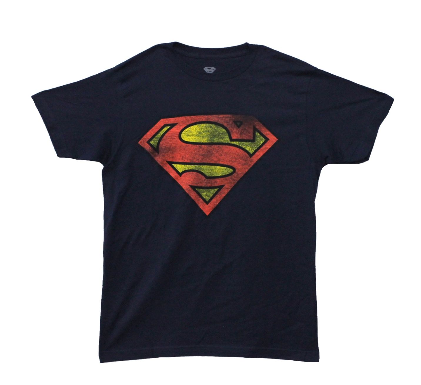Superman Weathered Logo - Dark Navy