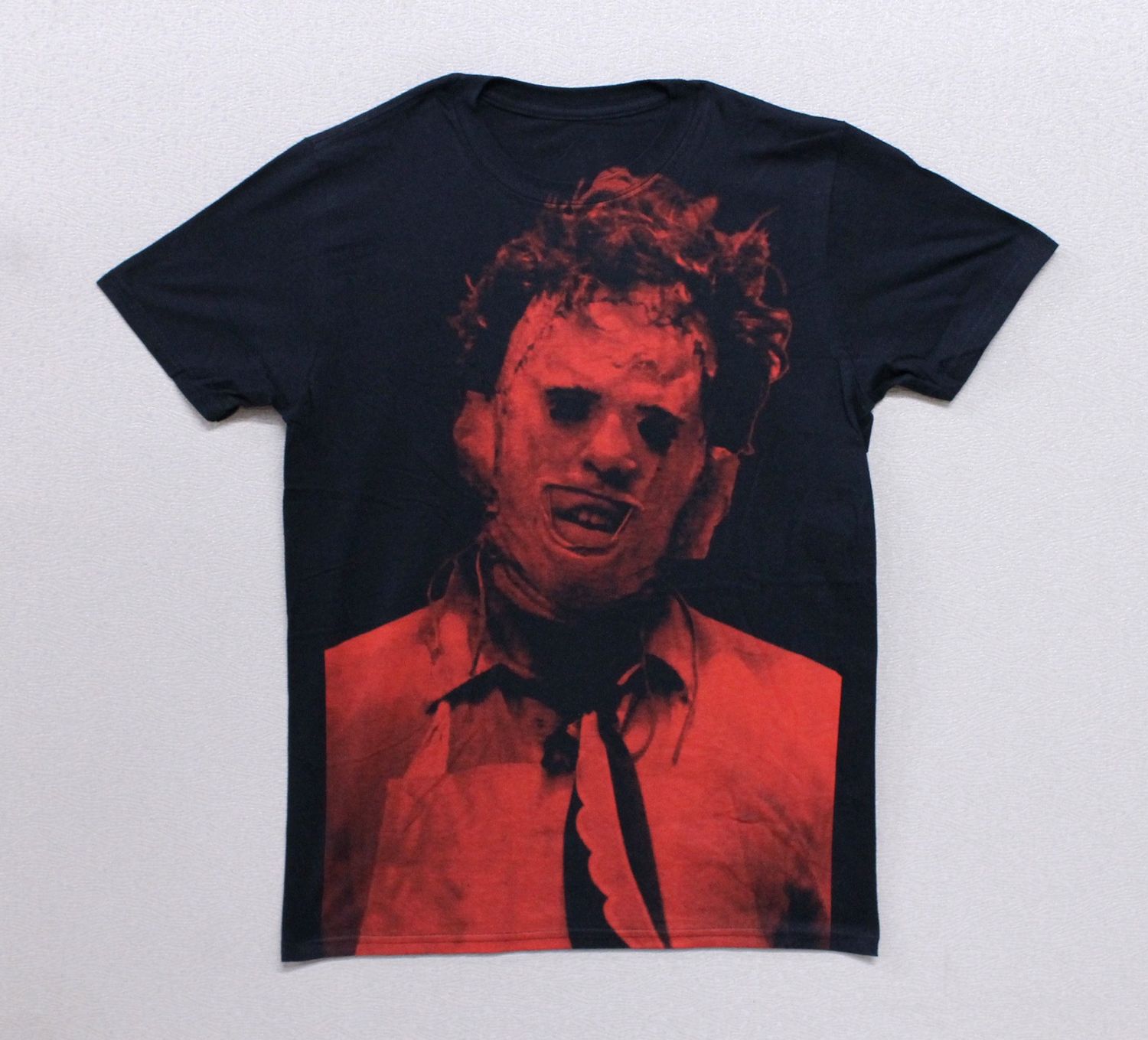 TCM Leatherface Red Subway Tee - Black