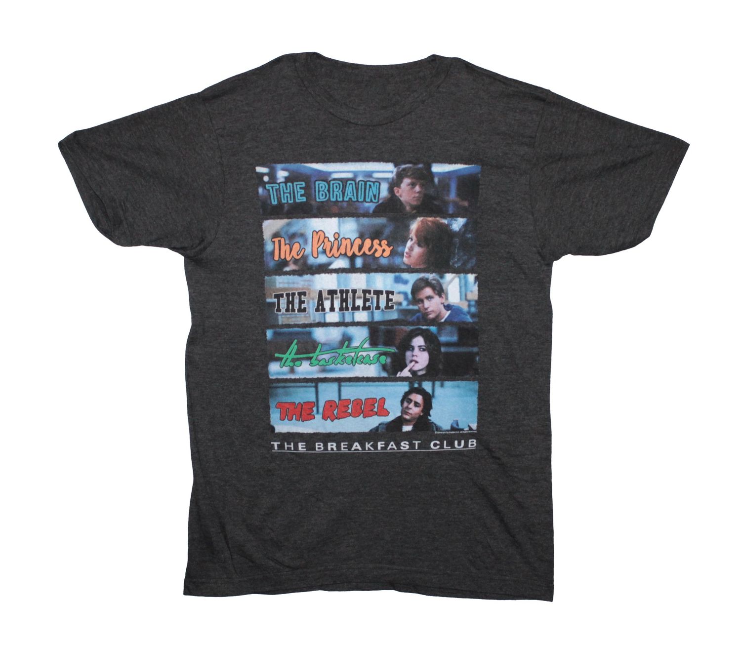The Breakfast Club Character Rectangles - Charcoal