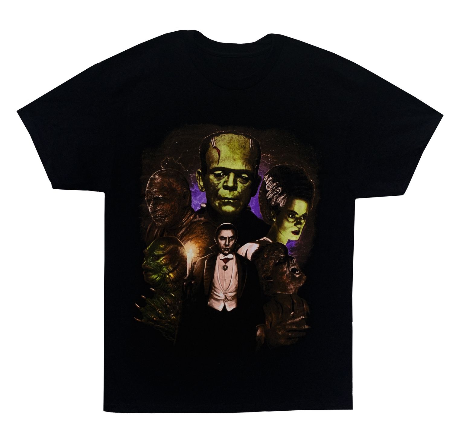 Universal Monsters Collage in Colour - BLK