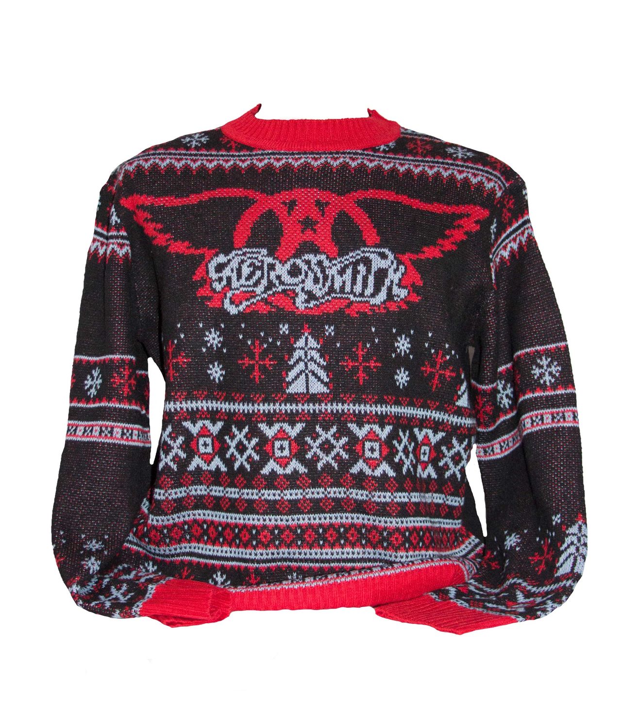 Aerosmith - Logo "Ugly" Xmas Crewneck Knit Sweater