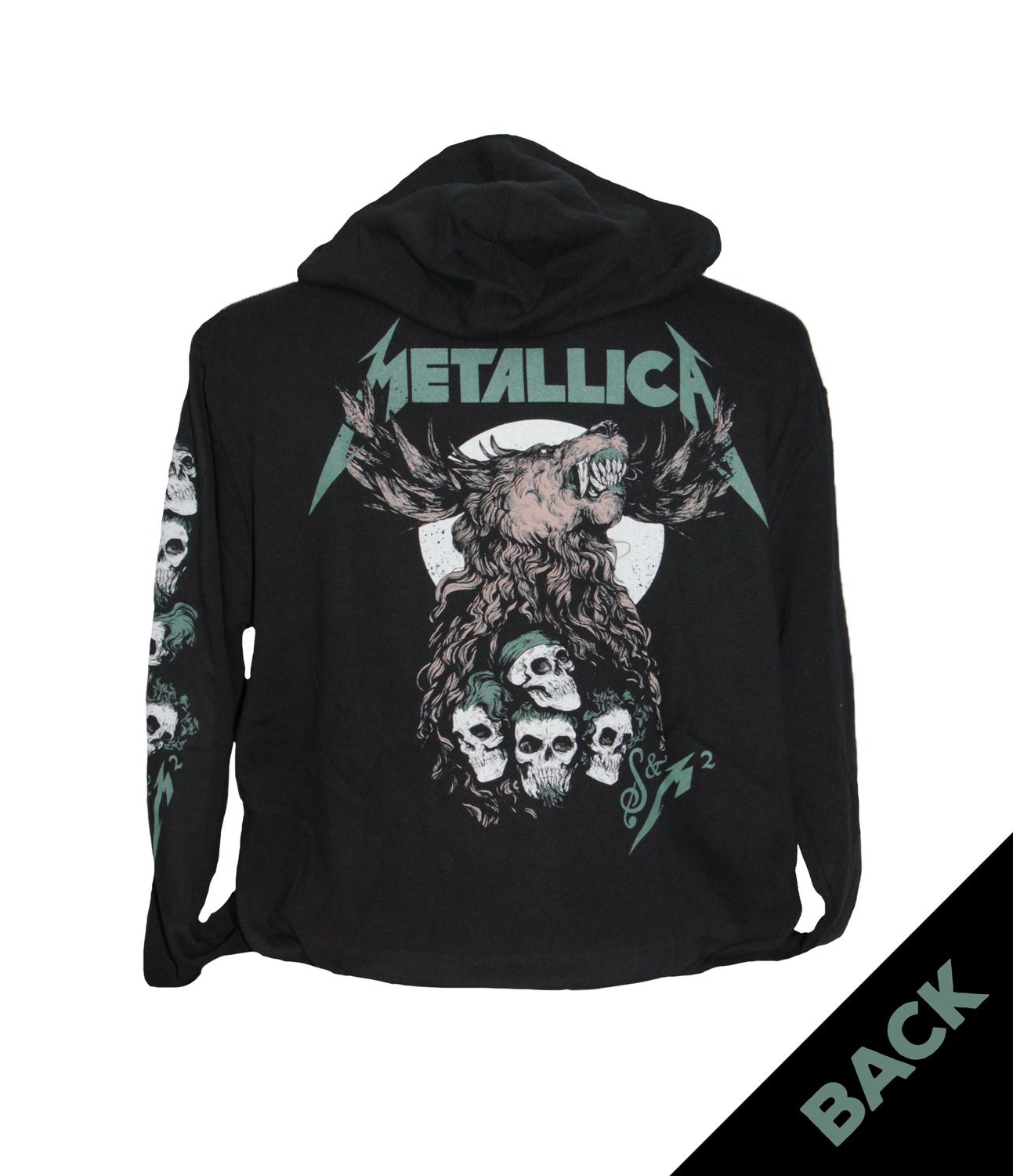 Metallica S&amp;M Moose Zip-Up Hoodie - Black