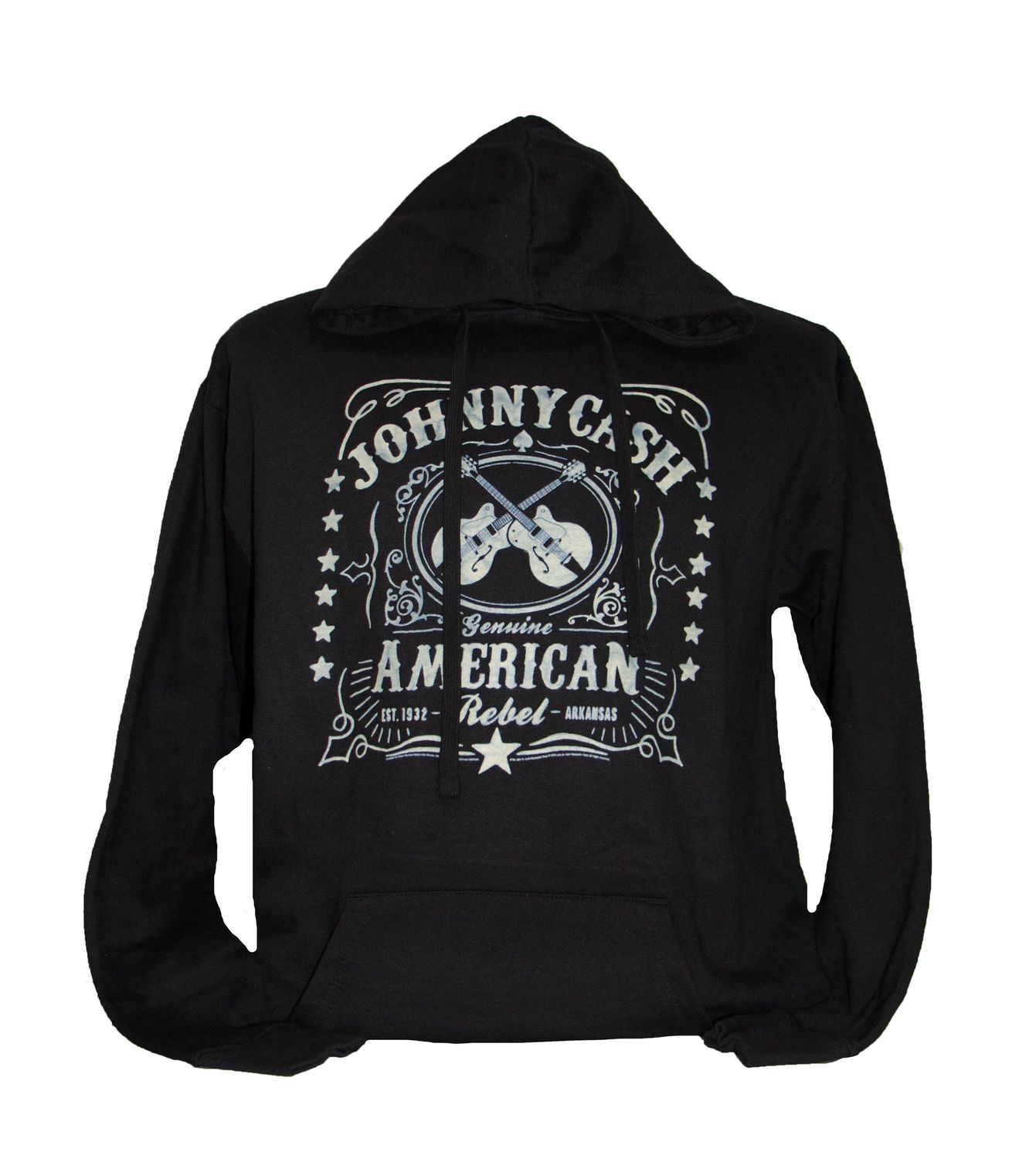 Johnny Cash - American Rebel - Pullover Hoodie BLK