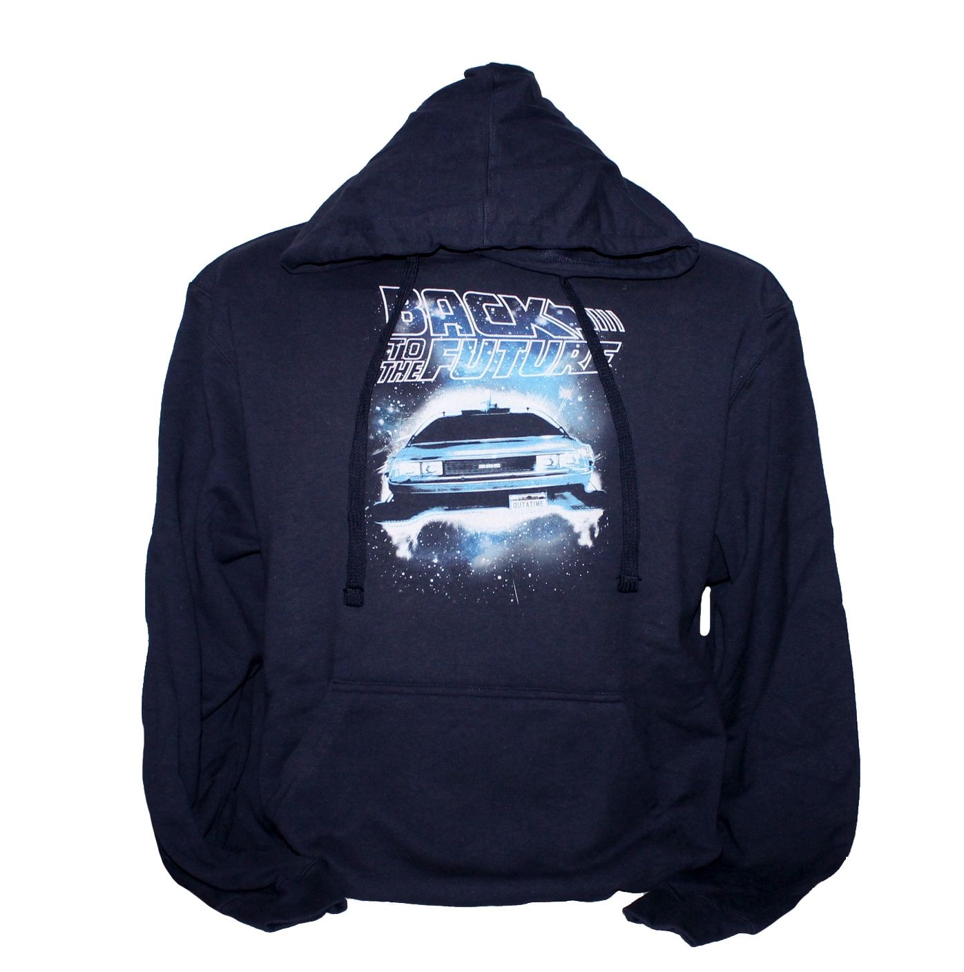 Back to the Future Space Car Pullover Hoodie - Navy