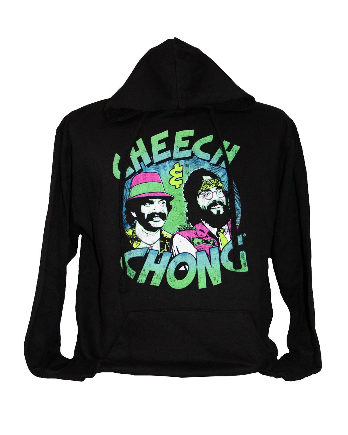 Cheech and Chong - Neon - Pullover Hoodie BLK