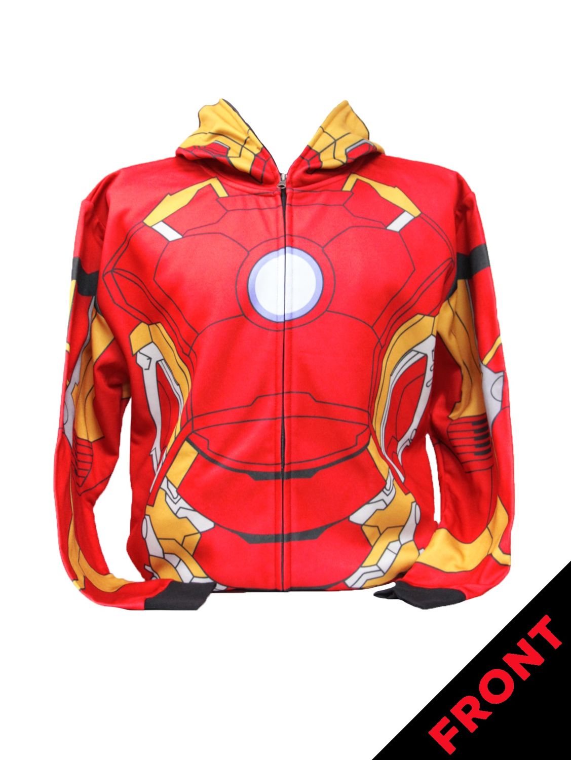 Iron Man Full Zip Character Hoodie