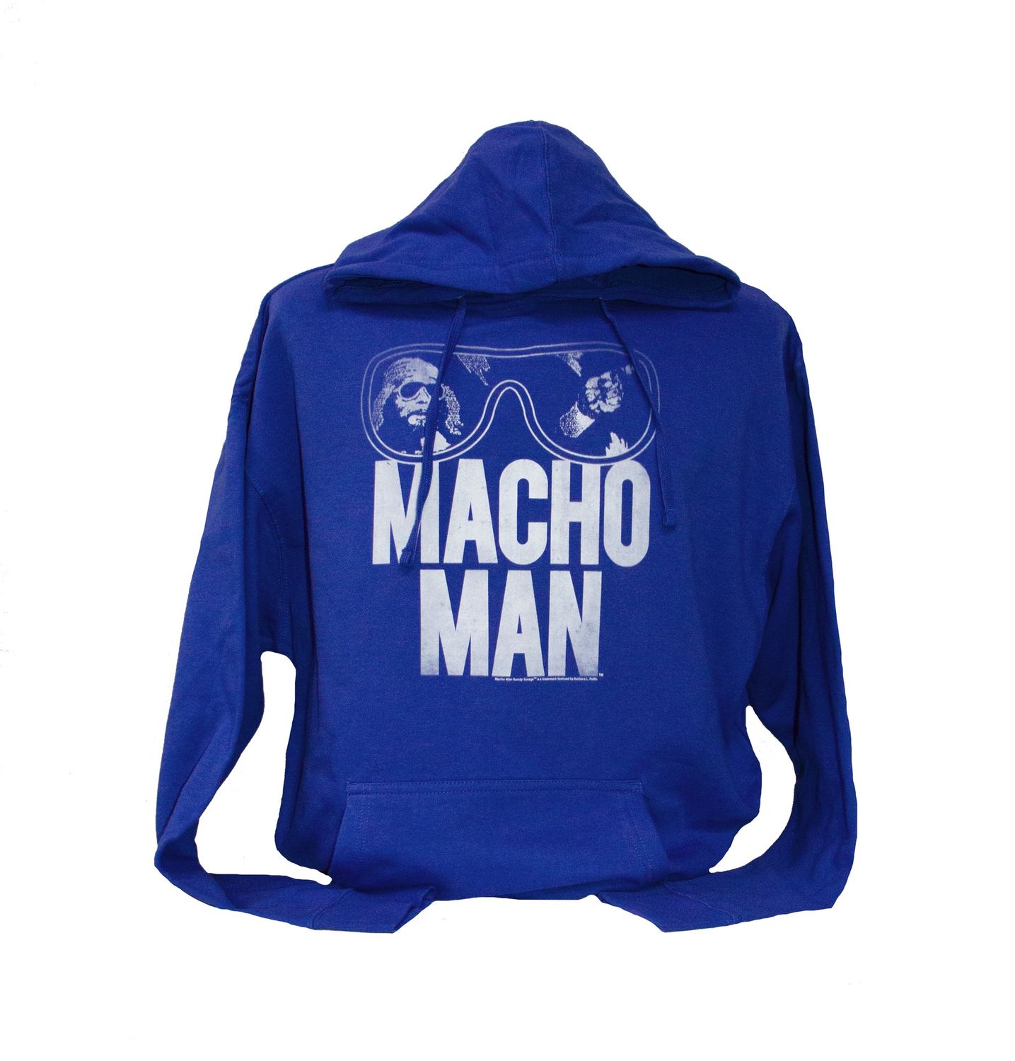 Macho Man Redo Sunglasses Pullover Hoodie - Royal Blue Heather