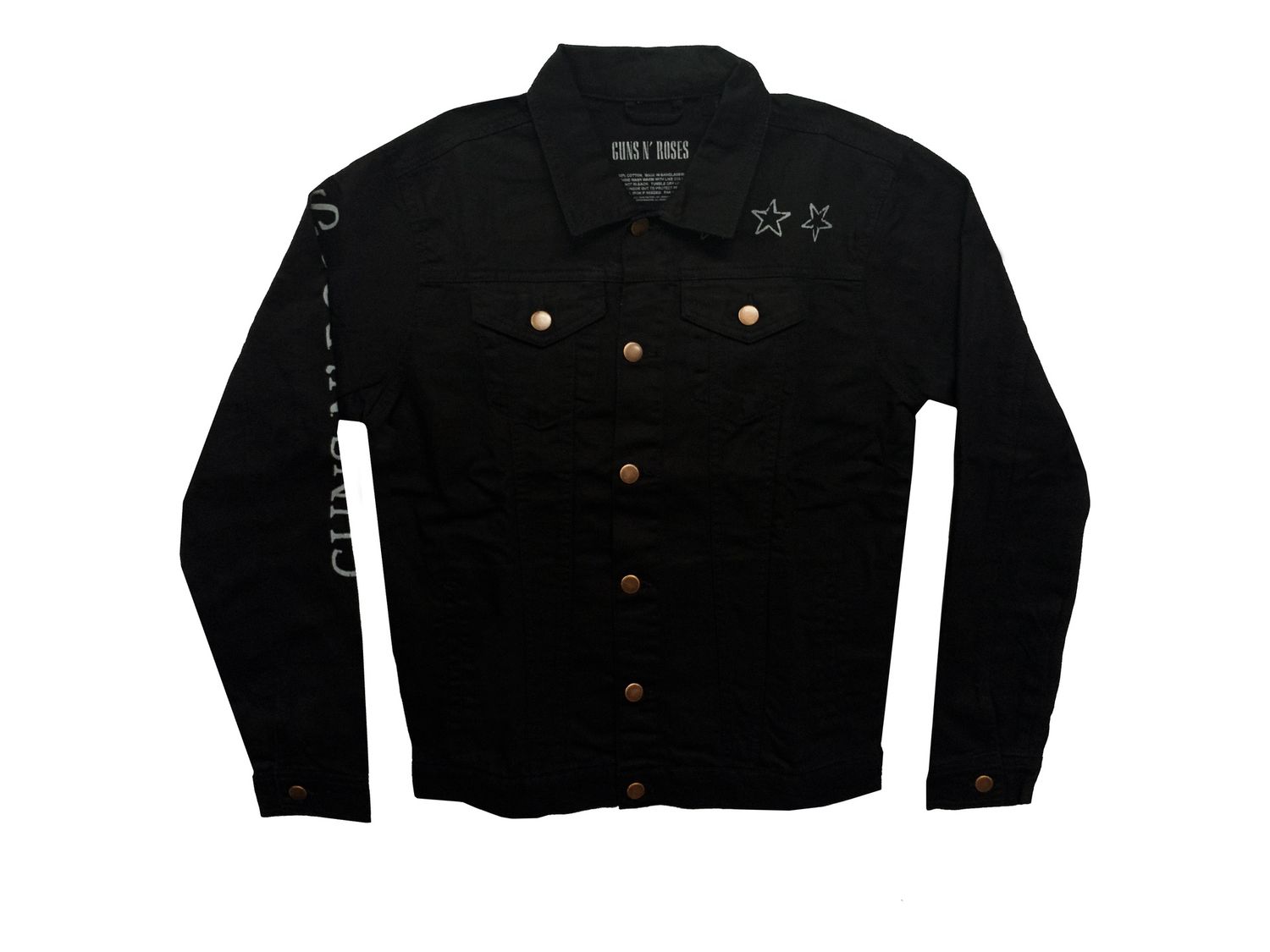 Guns N Roses Jean Jacket - BLK