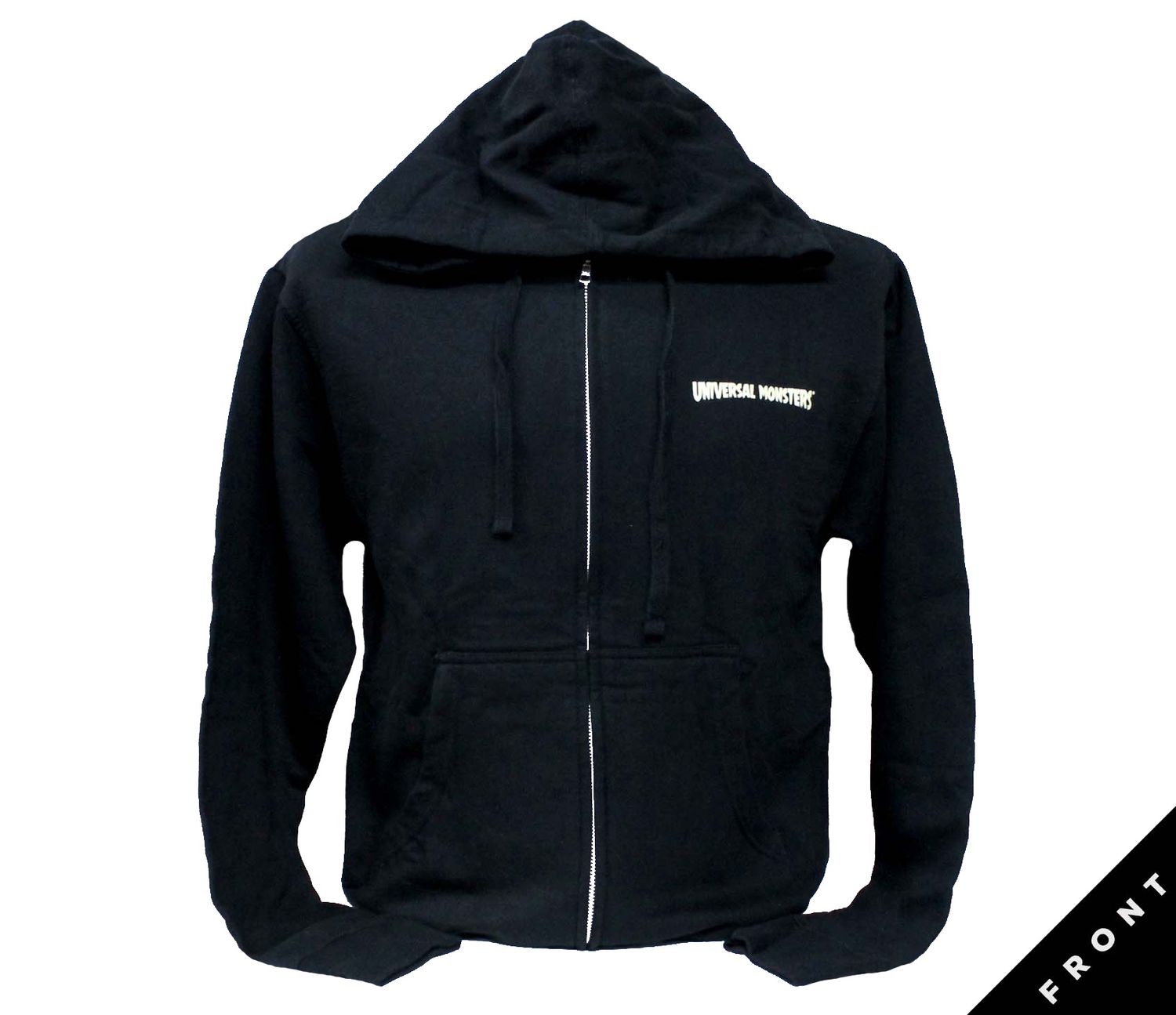 Universal Monsters Zip-Up Hoodie-Blk