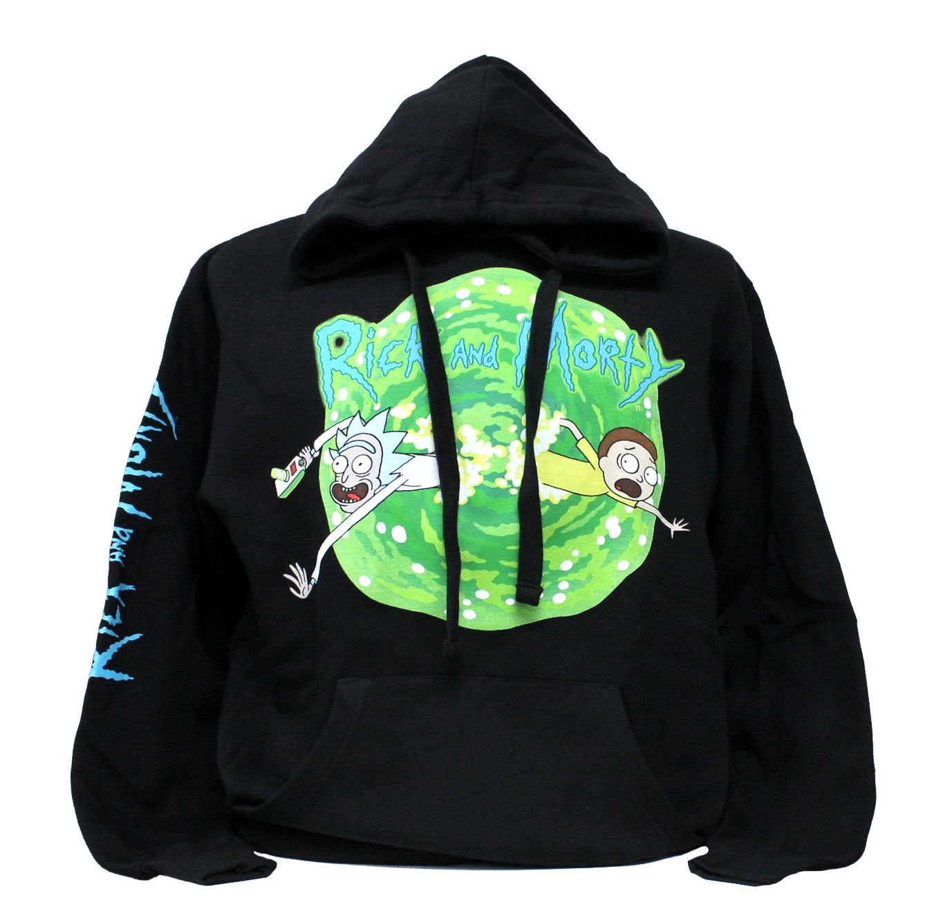 Rick and Morty Portal Pullover Hoodie-Black