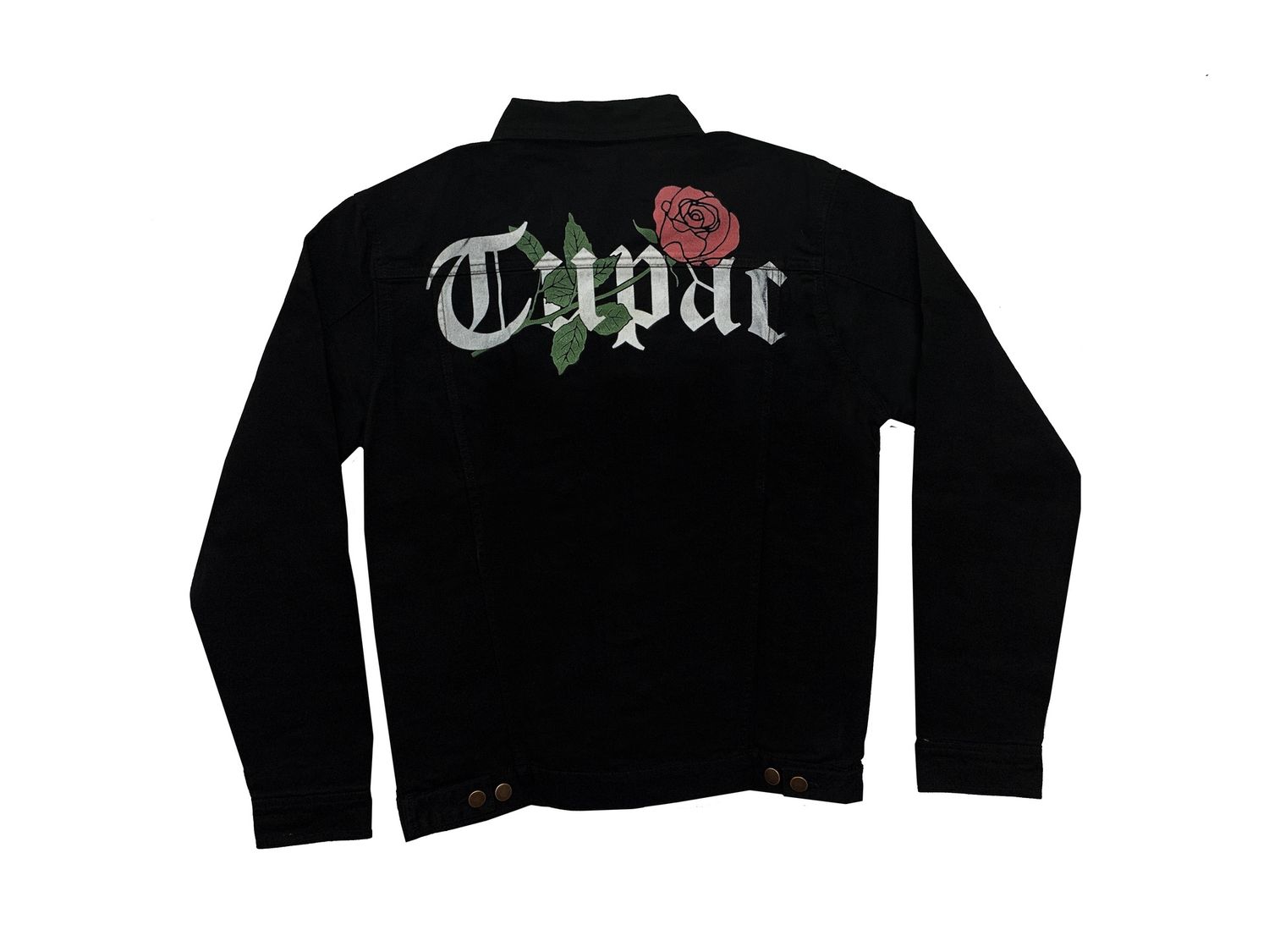 Tupac Jean Jacket - BLK