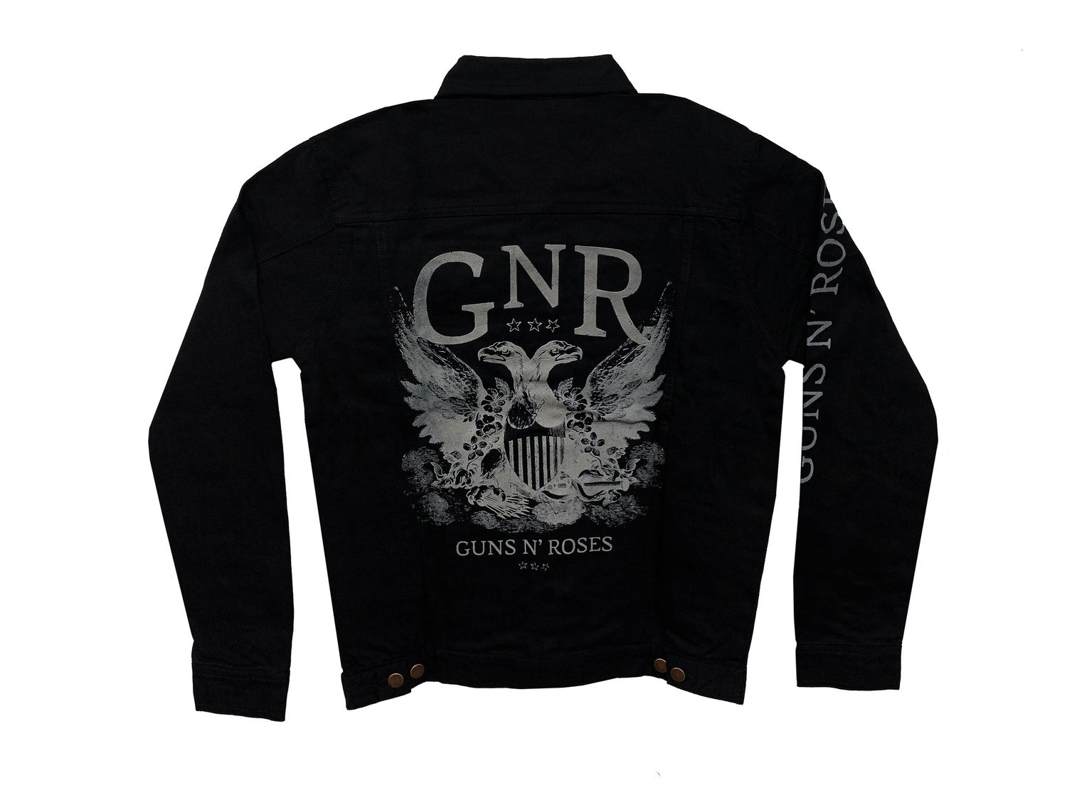 Guns N Roses Jean Jacket - BLK