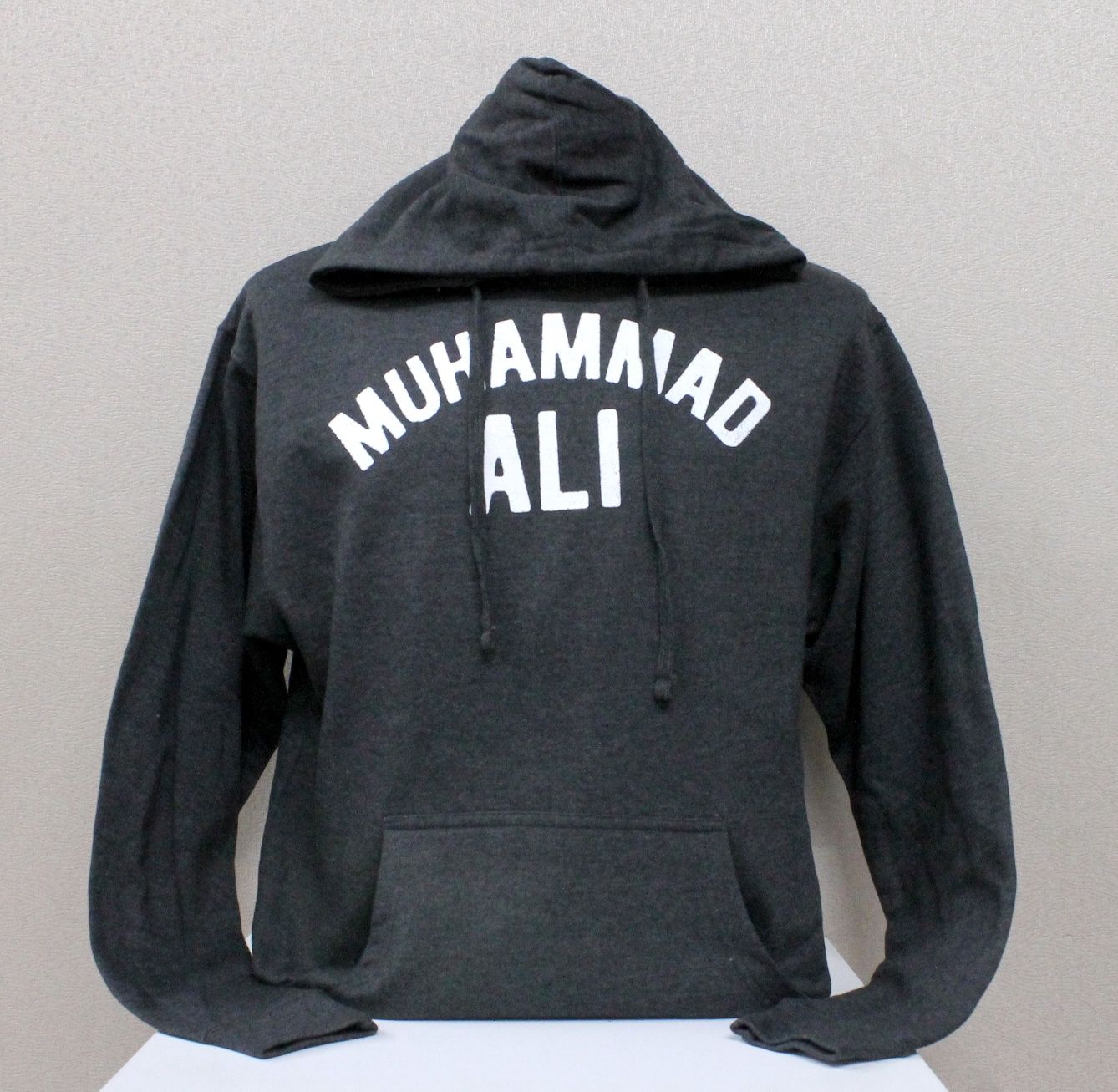 Muhammad Ali Text Pullover Hoodie - Charcoal Heather