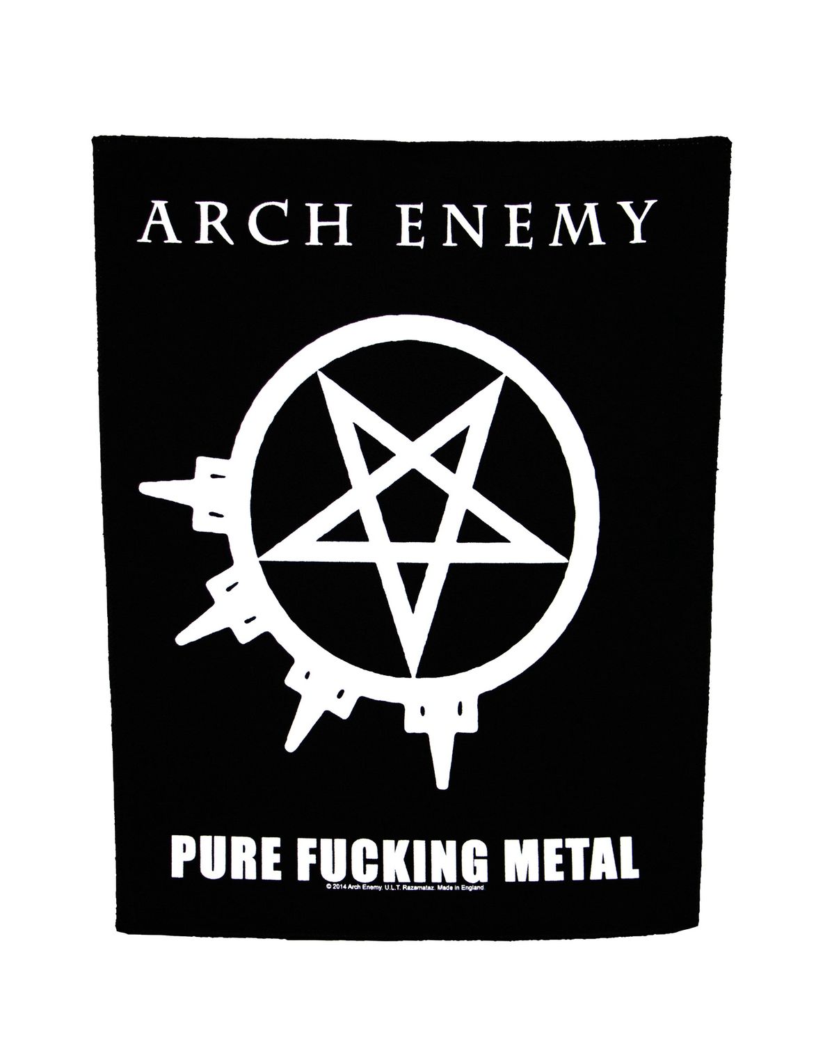 Arch Enemy Pure Fucking Metal Backpatch