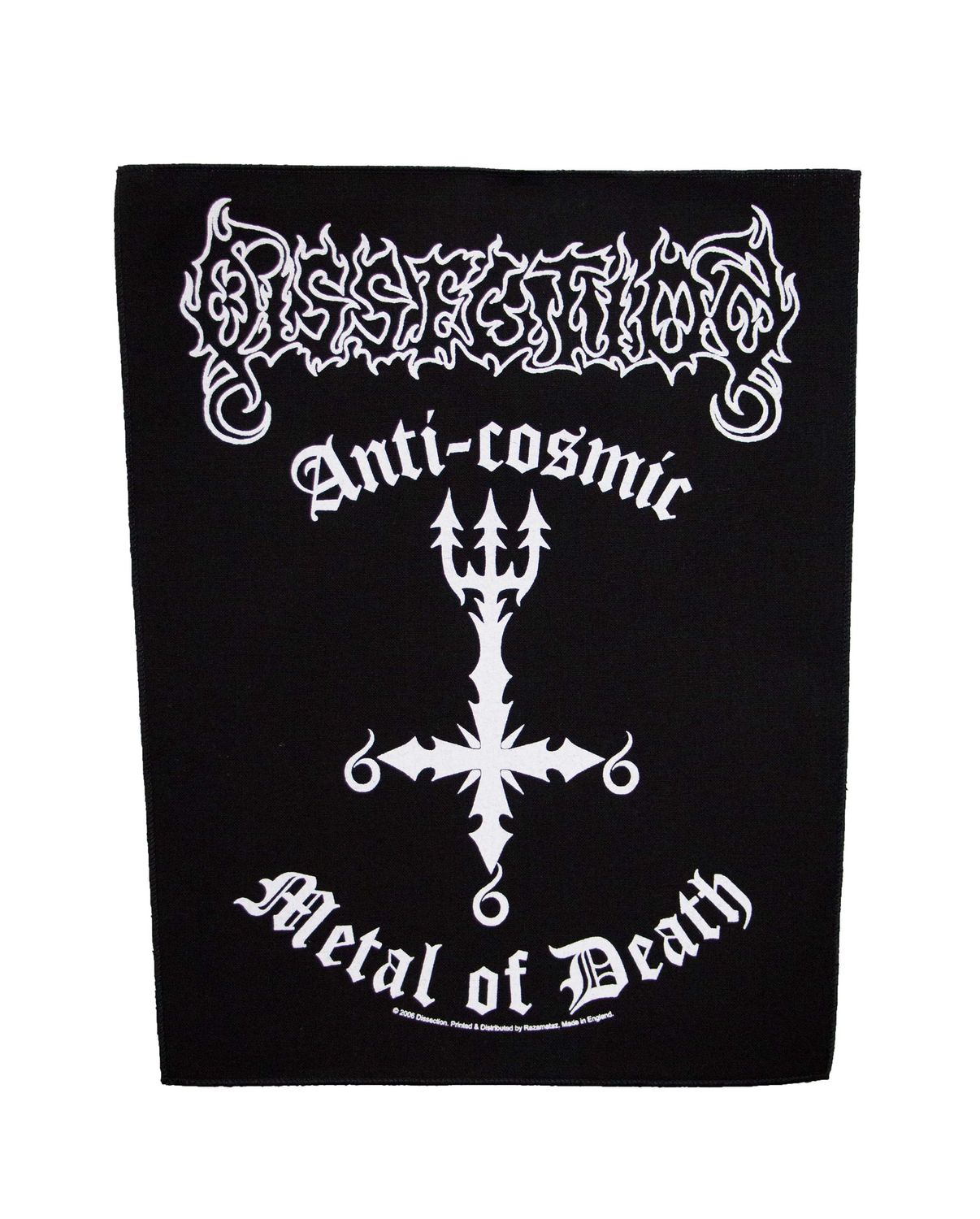Dissection Anti-Cosmic Metal of Death Backpatch