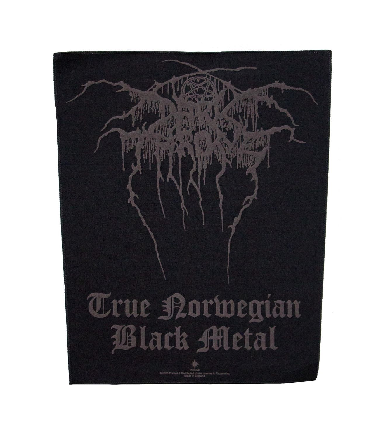 Darkthrone True Norwegian Black Metal Backpatch