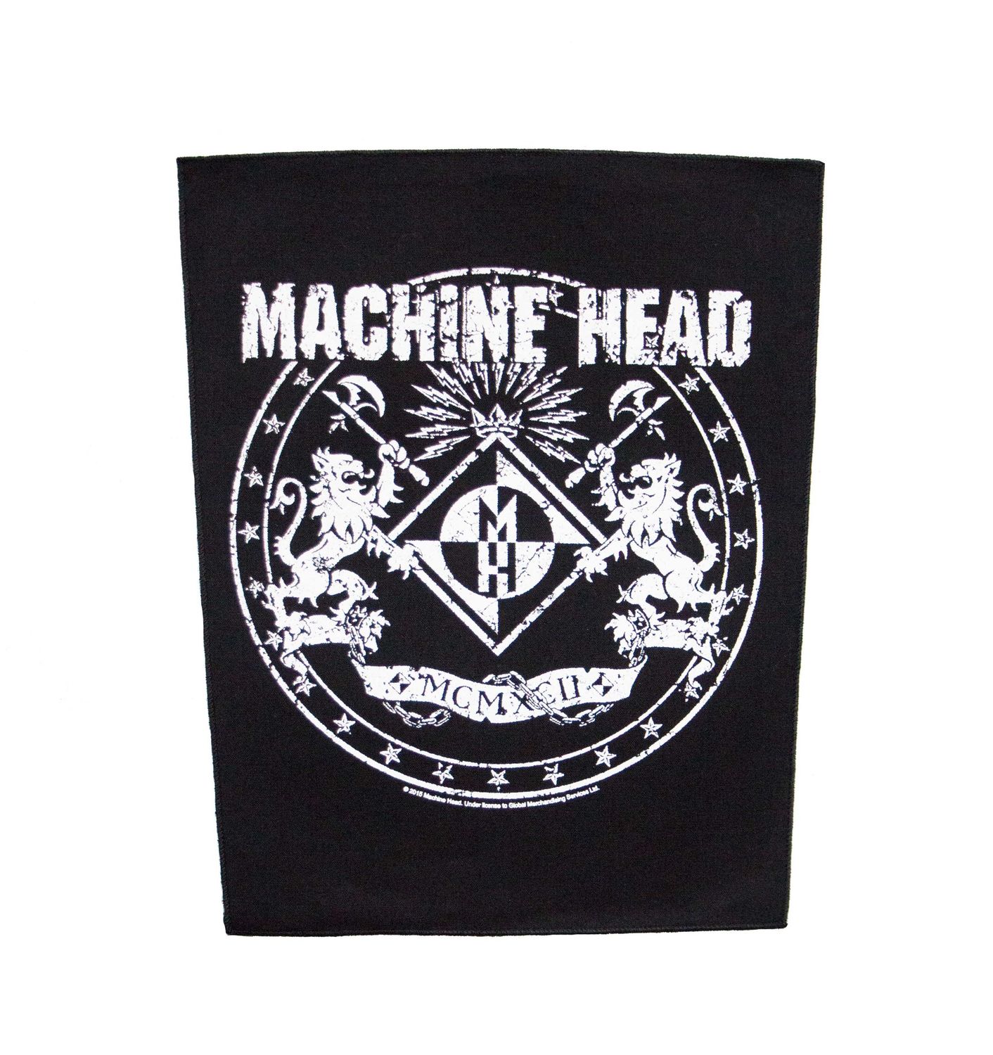 Machine Head Coat of Arms 1992 Backpatch