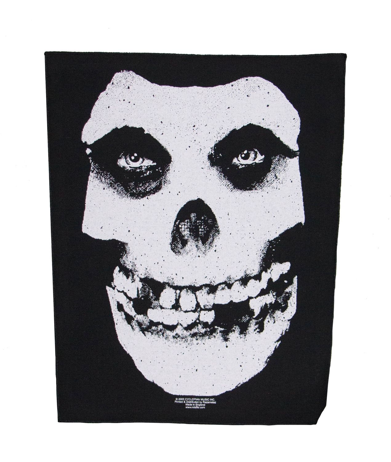 Misfits - Crimson Ghost Skull w/ Real Eyes Backpatch