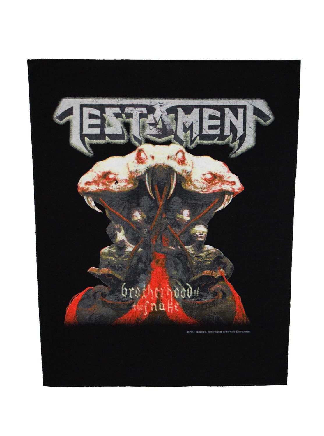 Testament Brotherhood of the Snake Backpatch