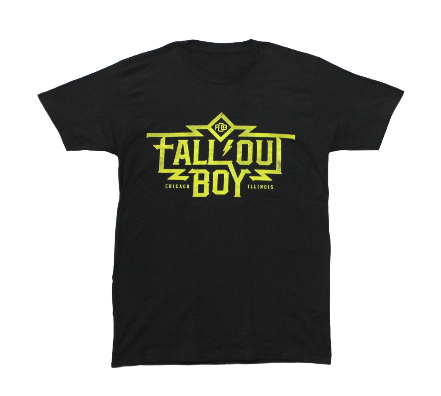 Fall Out Boy Green Text - Black