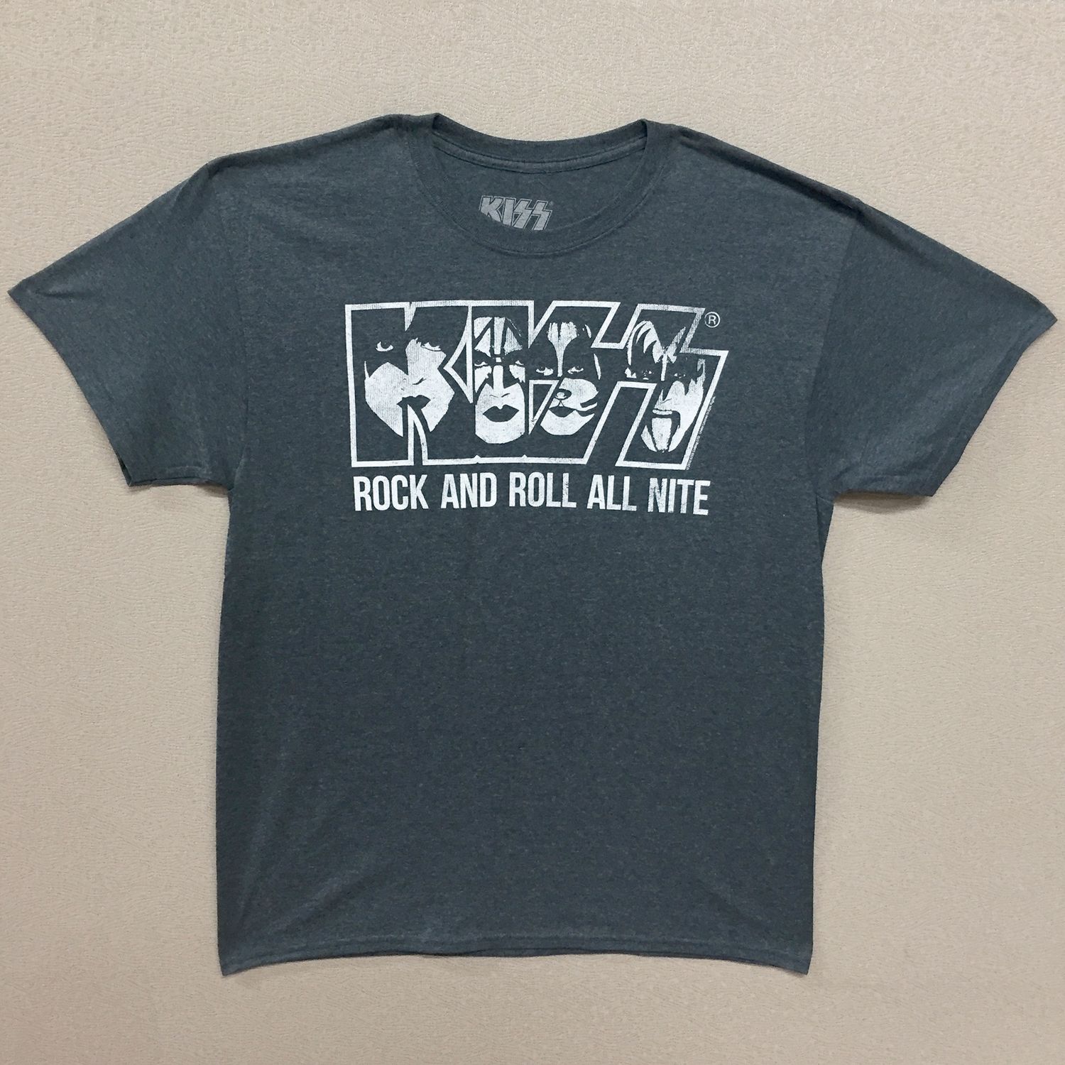 Kiss Rock &amp; Roll All Nite White and Grey