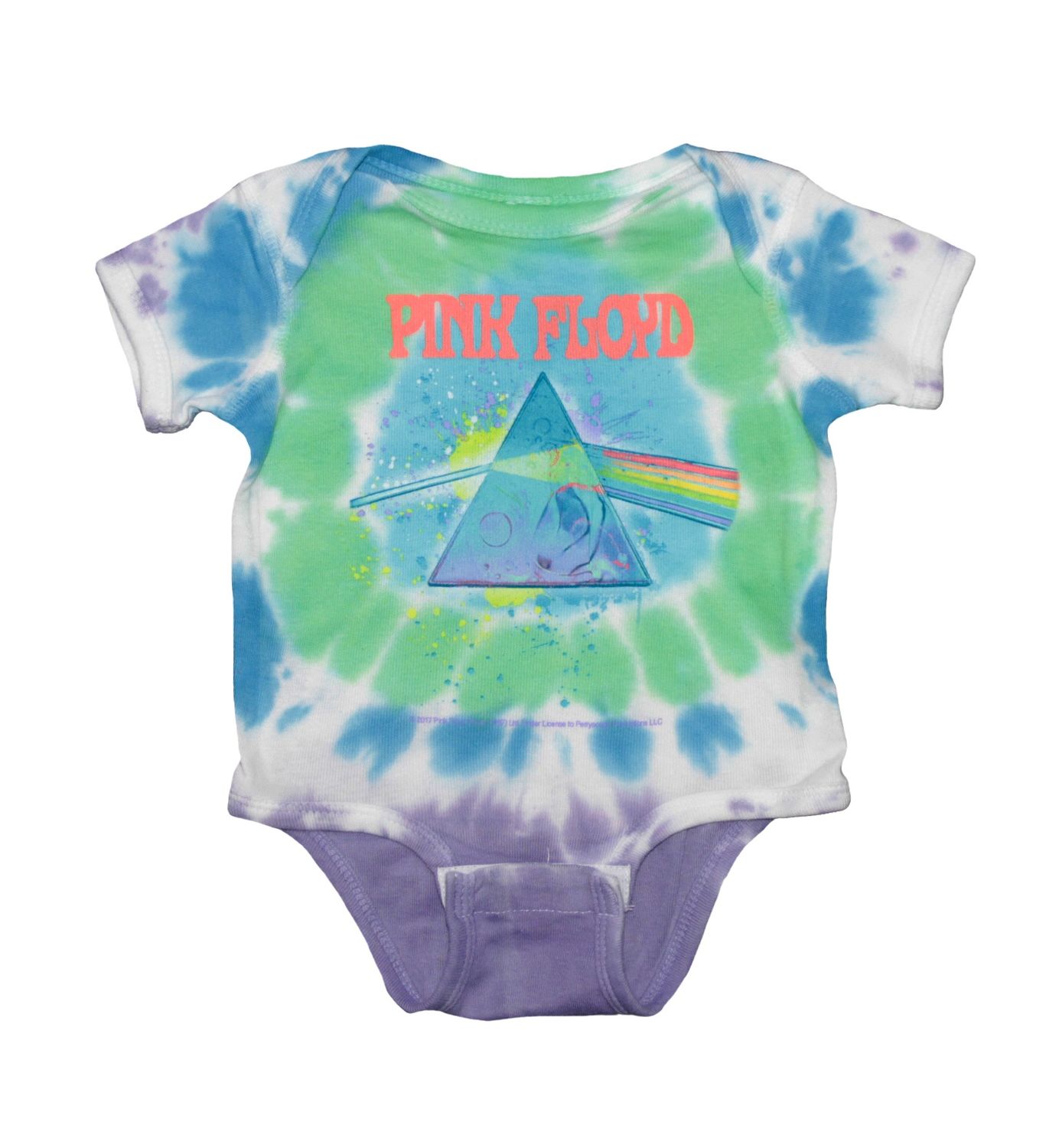 Pink Floyd Dark Side Oil Onesie - Tye Dye