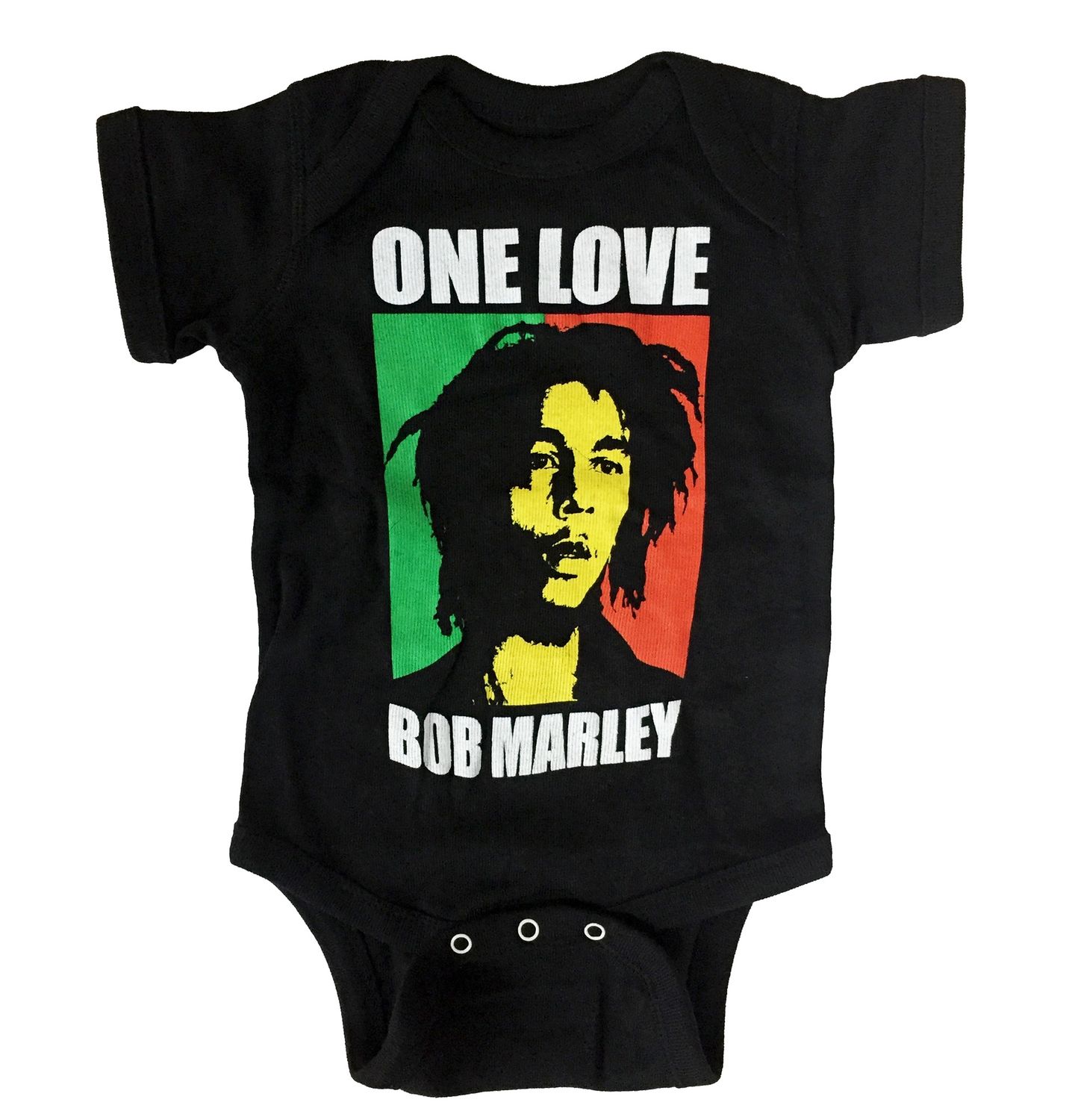 Bob Marley One Love Onesie - Black