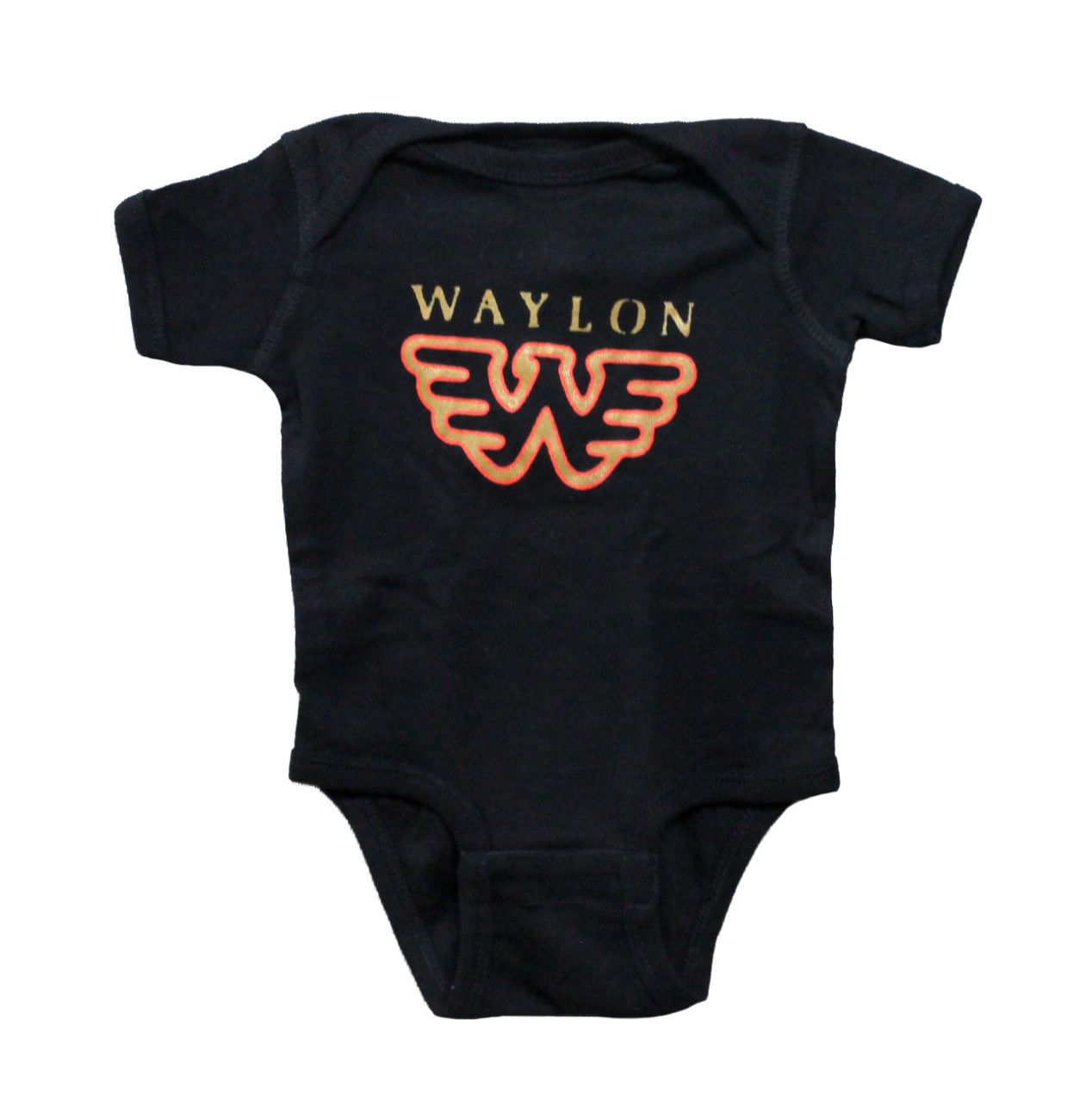 Waylon Jennings Flying W Onesie - Black