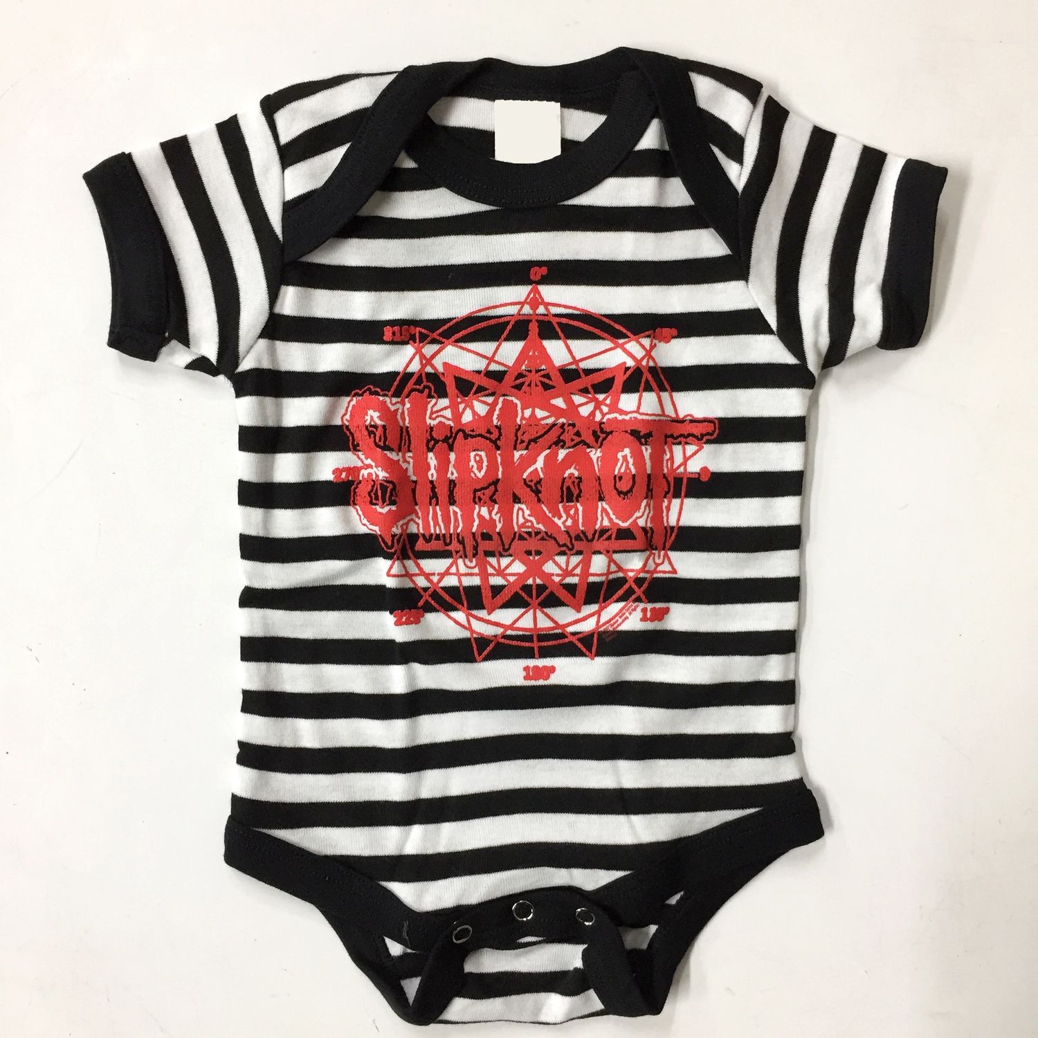 Slipknot Logo on Striped Onesie