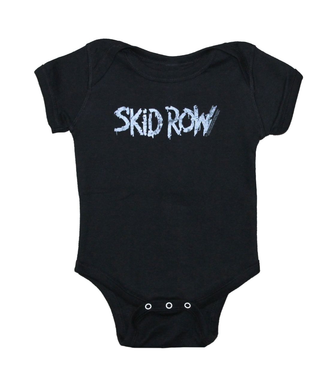 Skid Row White Logo Onesie - Black