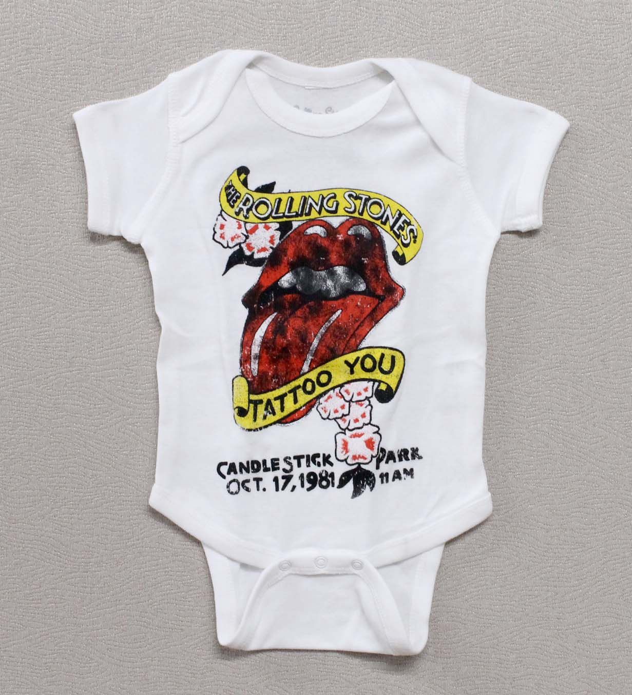 Rolling Stones Candle Stick Onesie