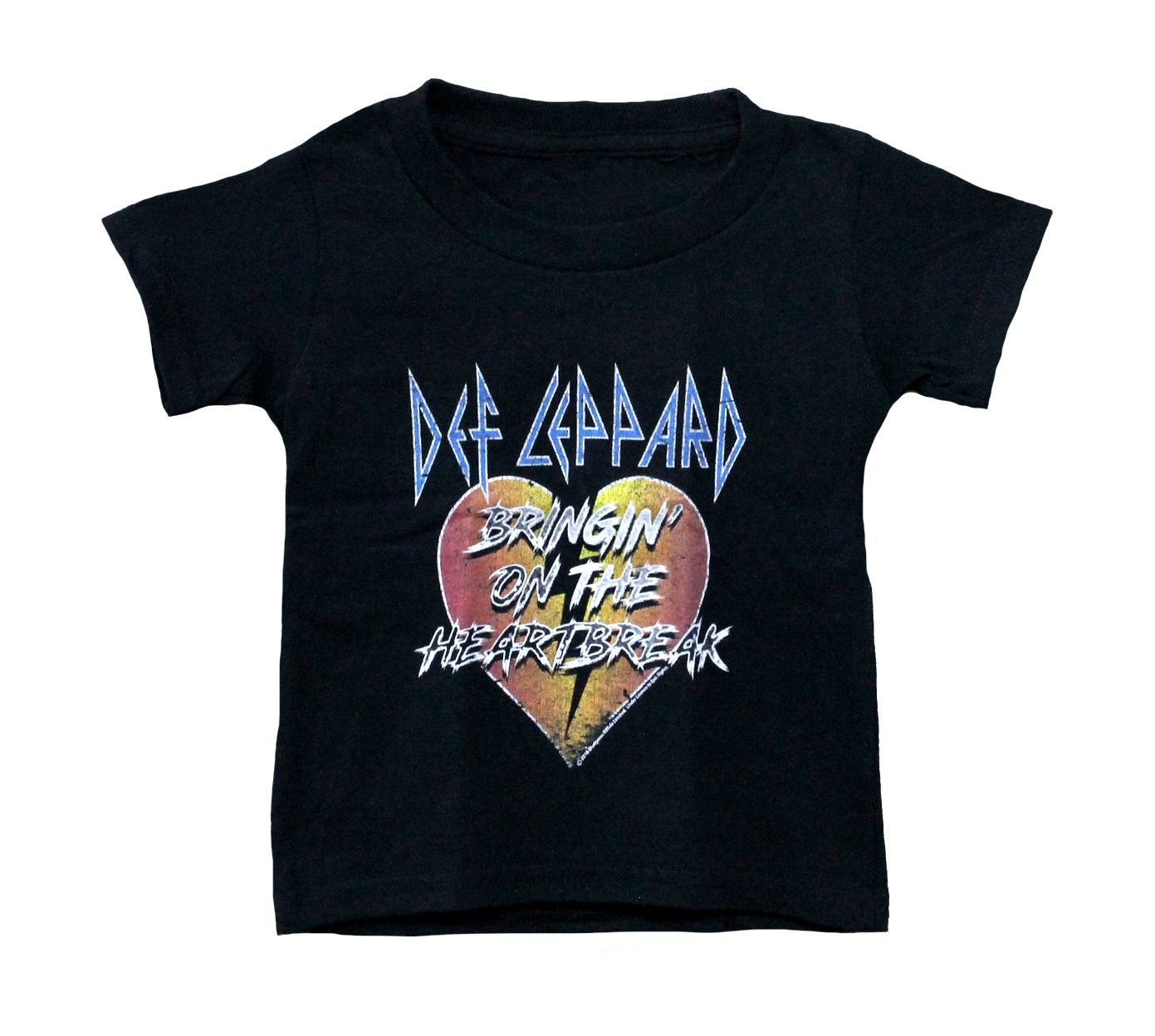 Def Leppard Bringin on the Heartbreak Toddler - Black