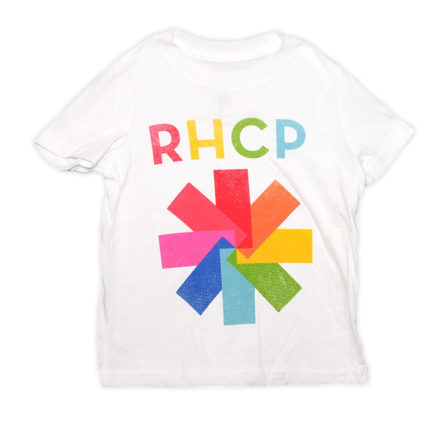 Red Hot Chili Peppers Colourful Asterisk Toddler Tee- WHT