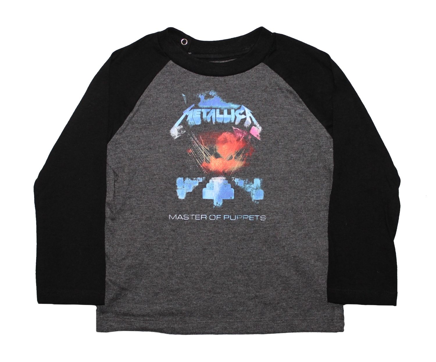 Master of Puppets Toddler Raglan - Charcoal