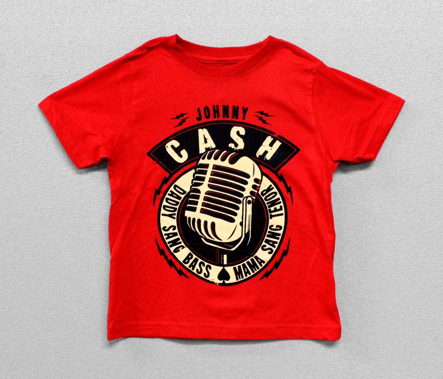 Johnny Cash Microphone Toddler - RED