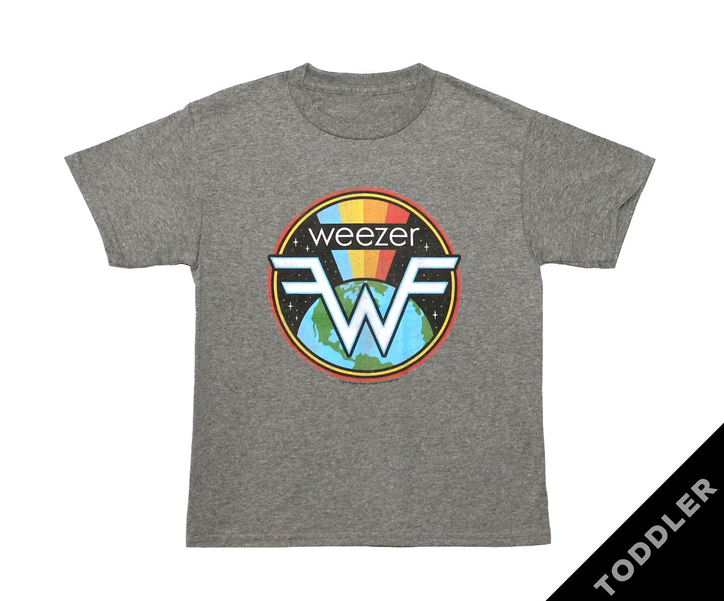 Weezer Space Rainbow Toddler - Heather Grey