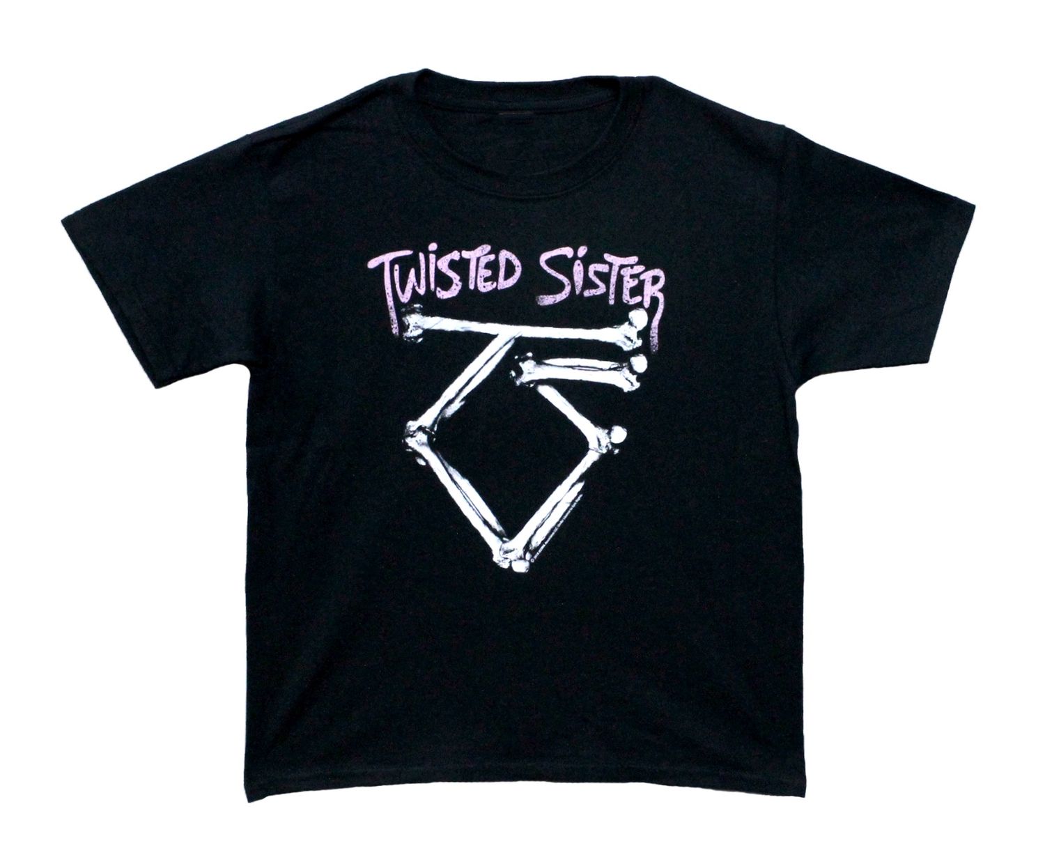 Twisted Sister Bone Logo Youth Tee-Black