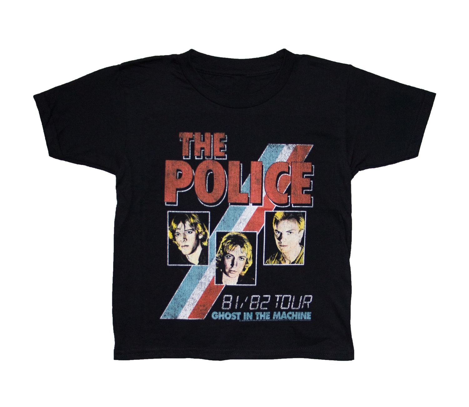 The Police Ghost in the Machine Tour Youth - Black